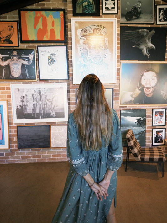 VIRIDIAN PRINT MEADOW MAXI DRESS