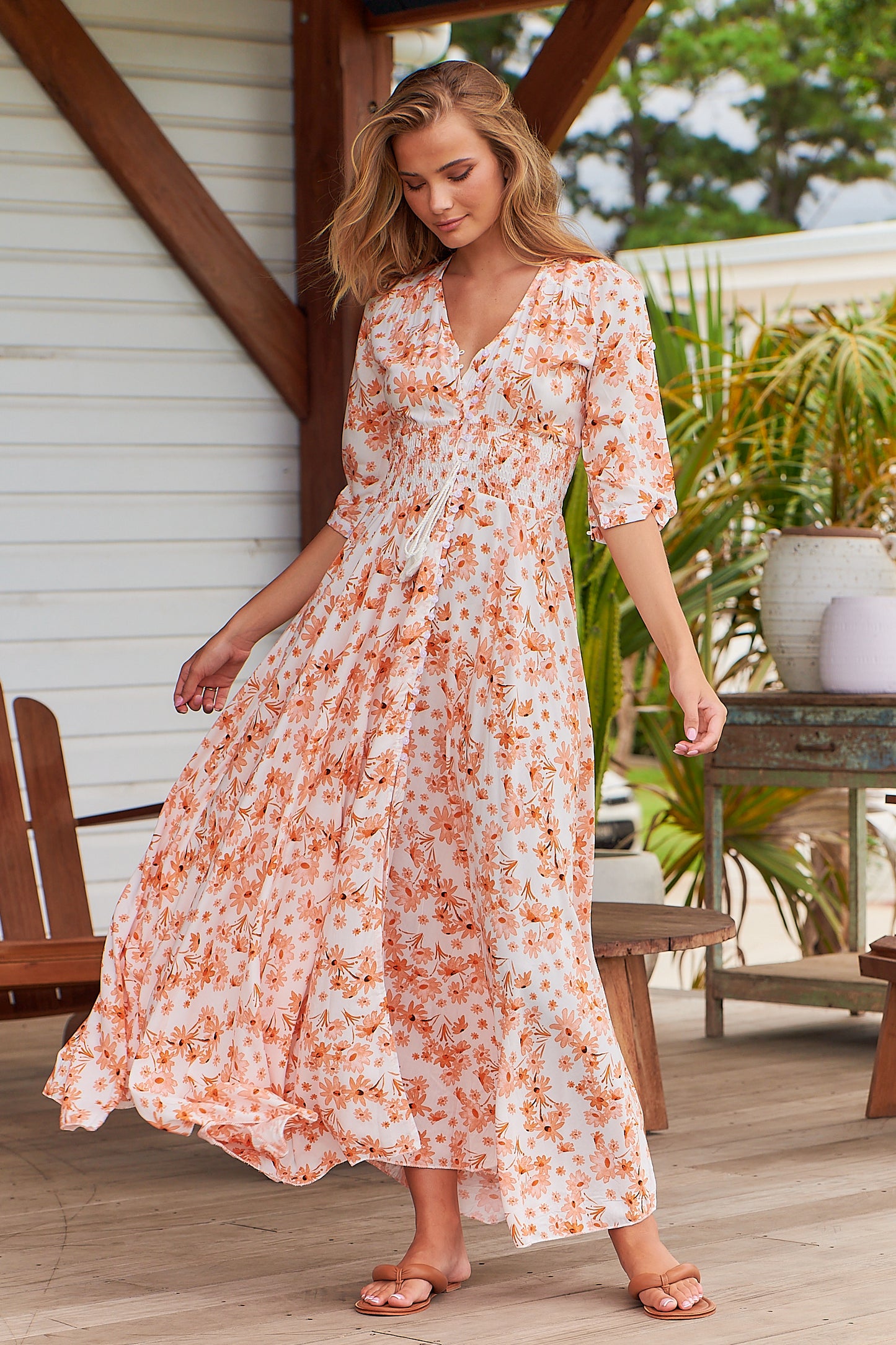 ACACIA PRINT INDIANA MAXI DRESS