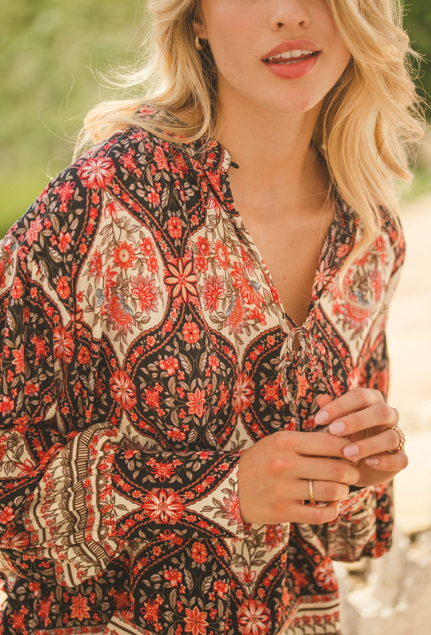 AISHA PRINT MARFA TOP