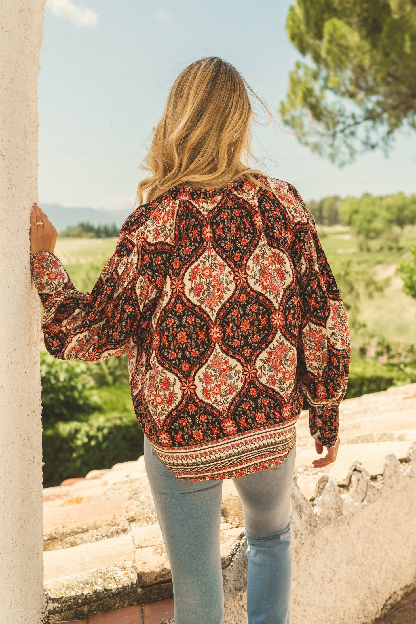AISHA PRINT MARFA TOP