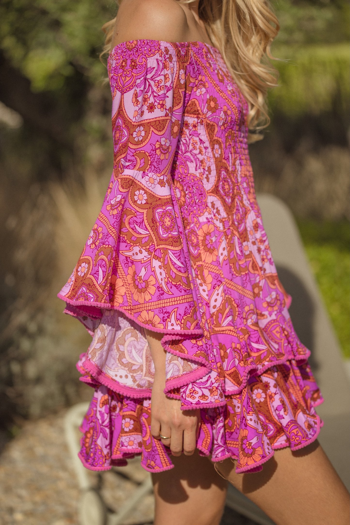 COSMIC PRINT PRIMROSE DRESS