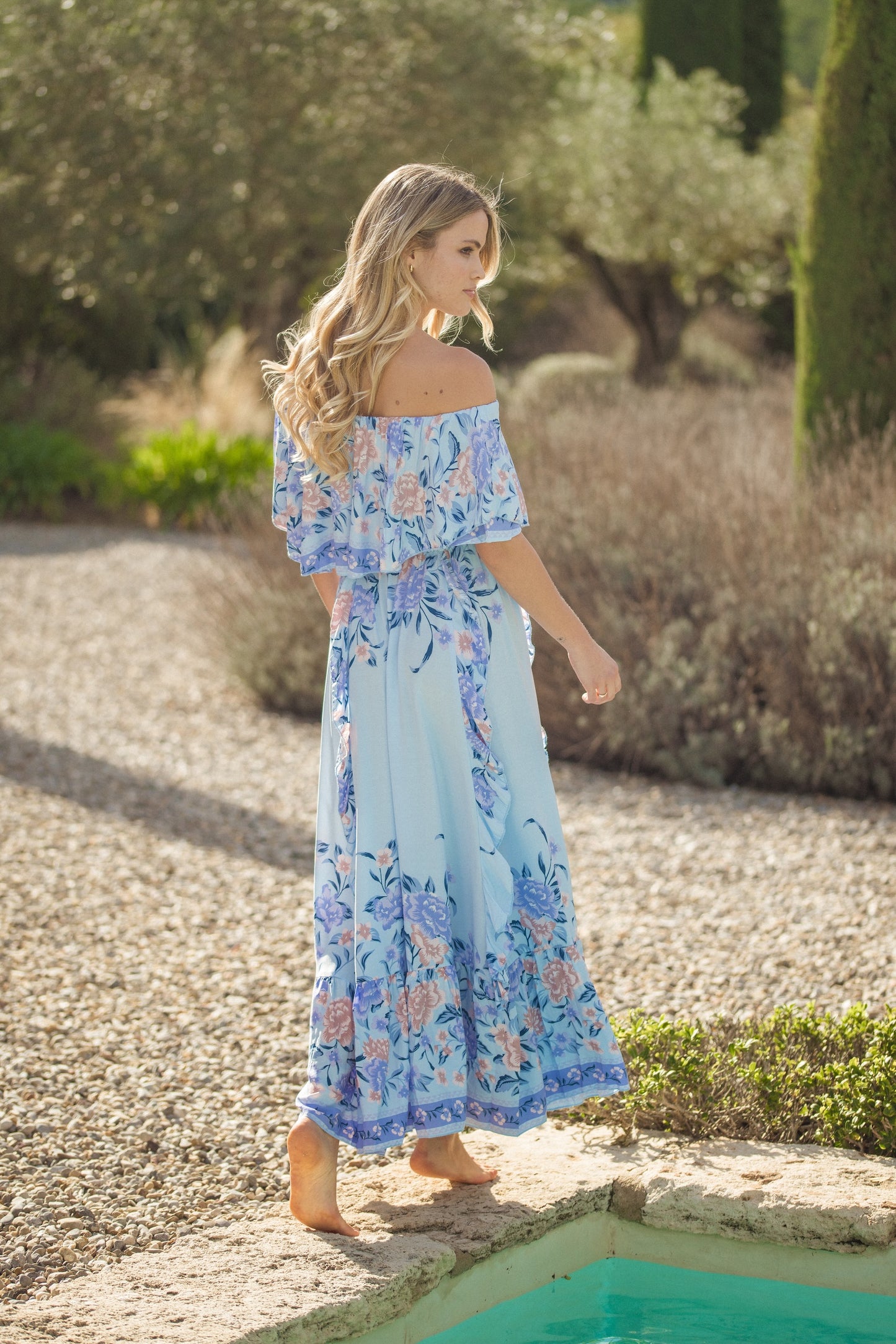 HEAVEN PRINT GEORGIE MAXI DRESS