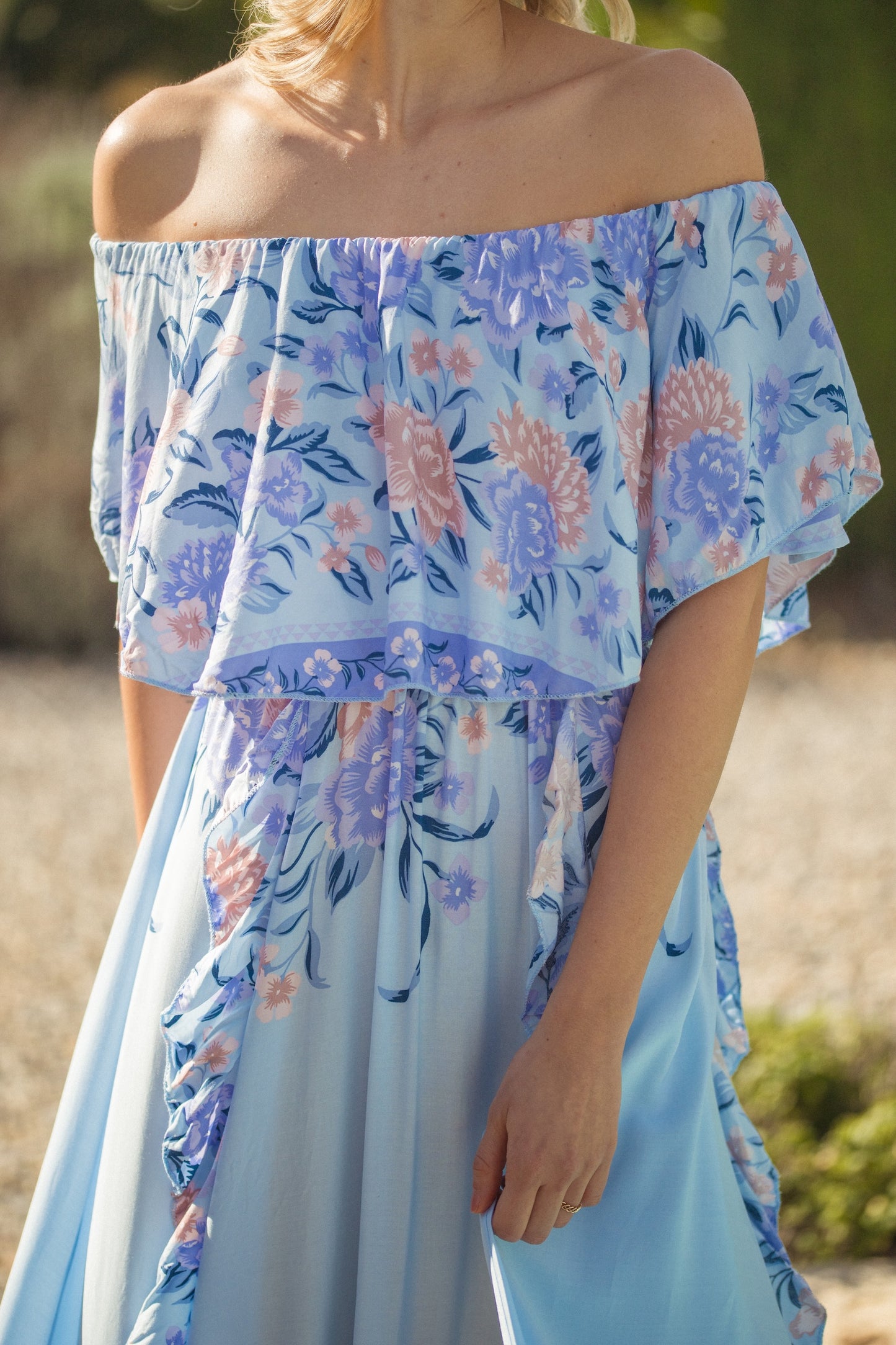 HEAVEN PRINT GEORGIE MAXI DRESS
