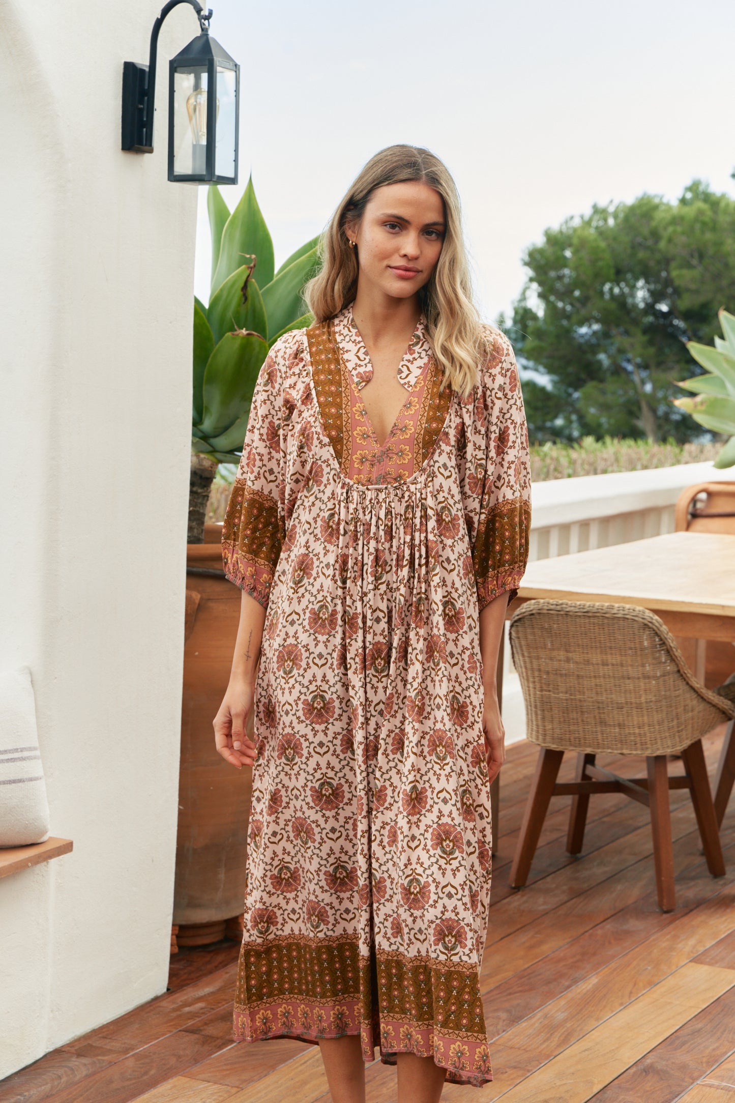 WILD GYPSY PRINT BOHEME MIDI