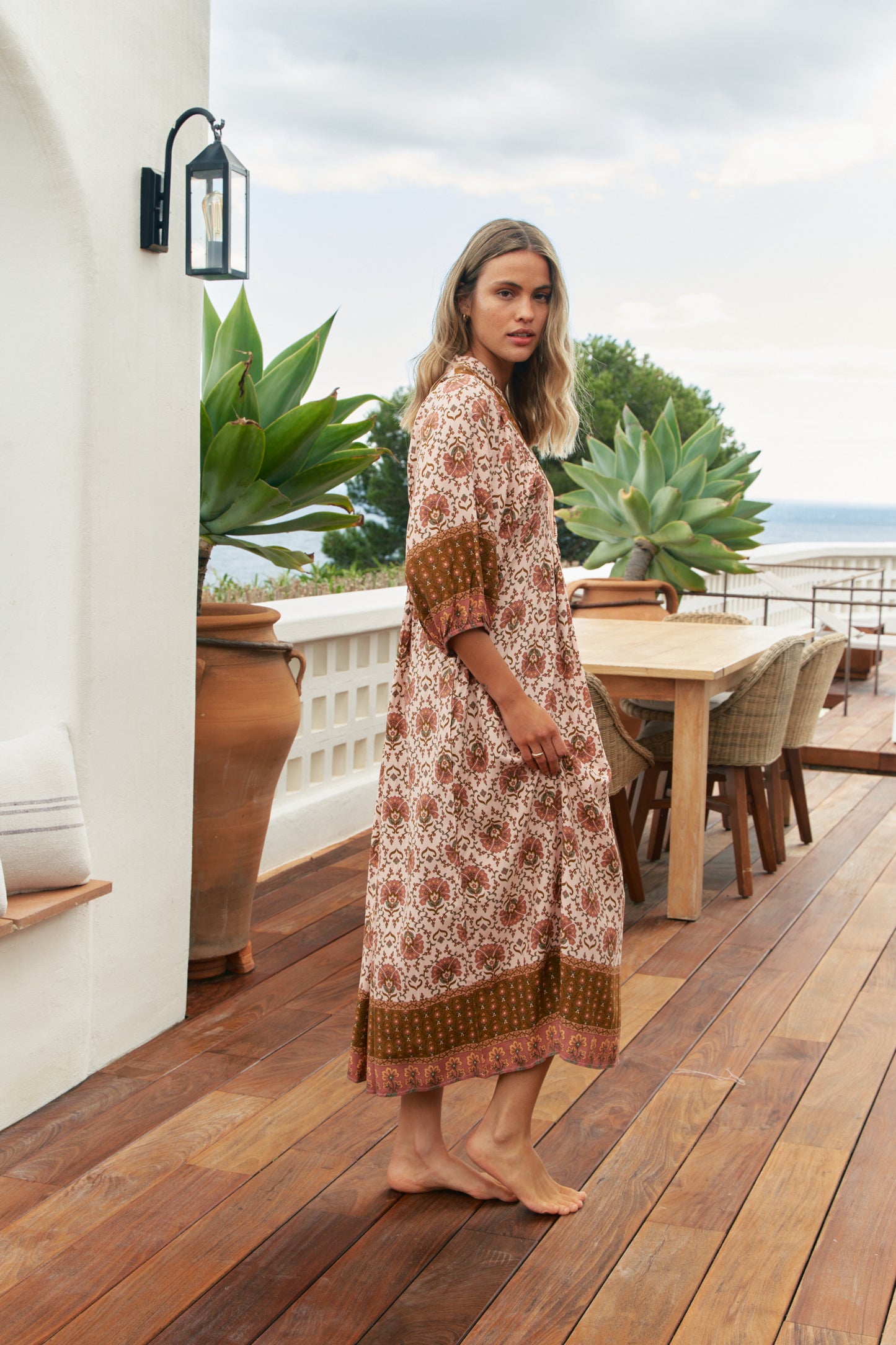WILD GYPSY PRINT BOHEME MIDI