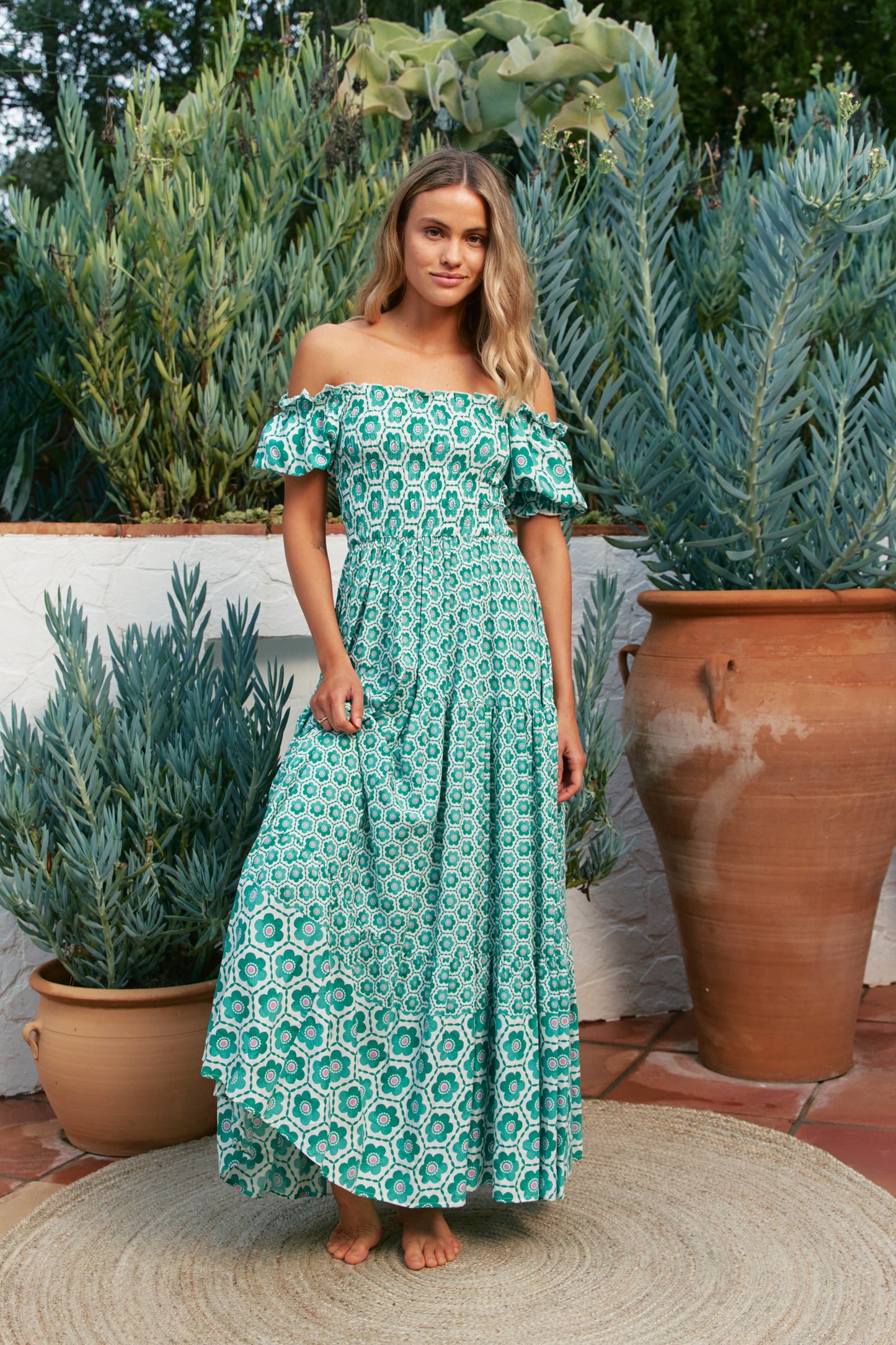 WATERMELON SUGAR PRINT CLAUDETTE MAXI DRESS