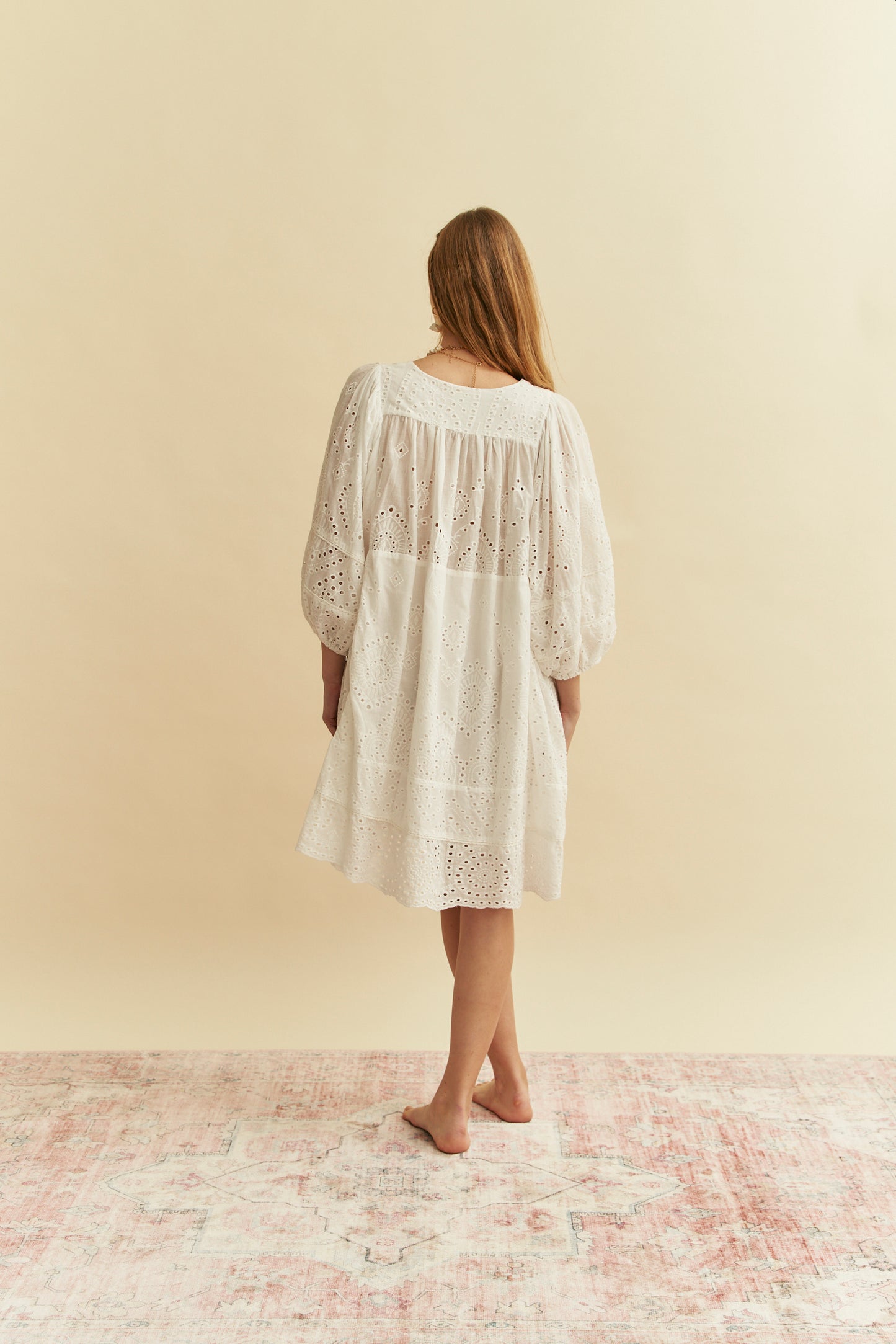 EMBROIDERED ADELA MIDI