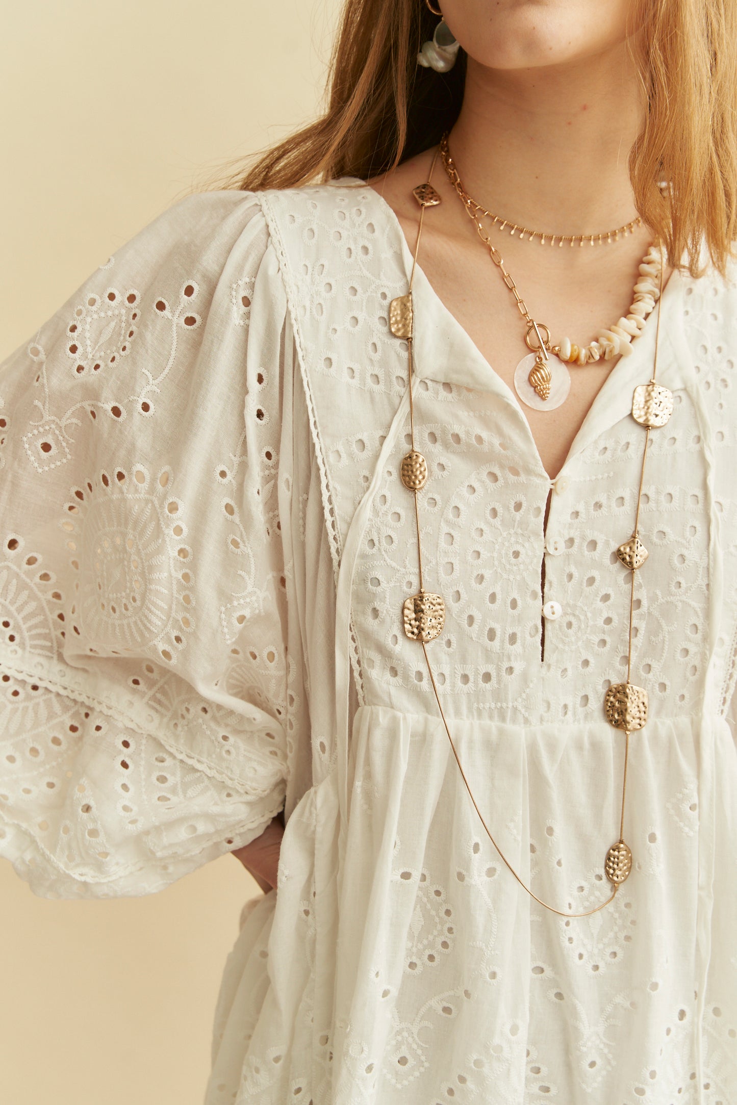 EMBROIDERED ADELA MIDI