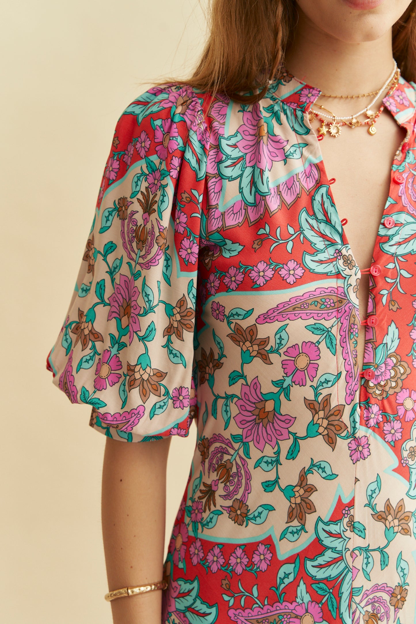BAPTISTE PRINT DELMAR MAXI DRESS