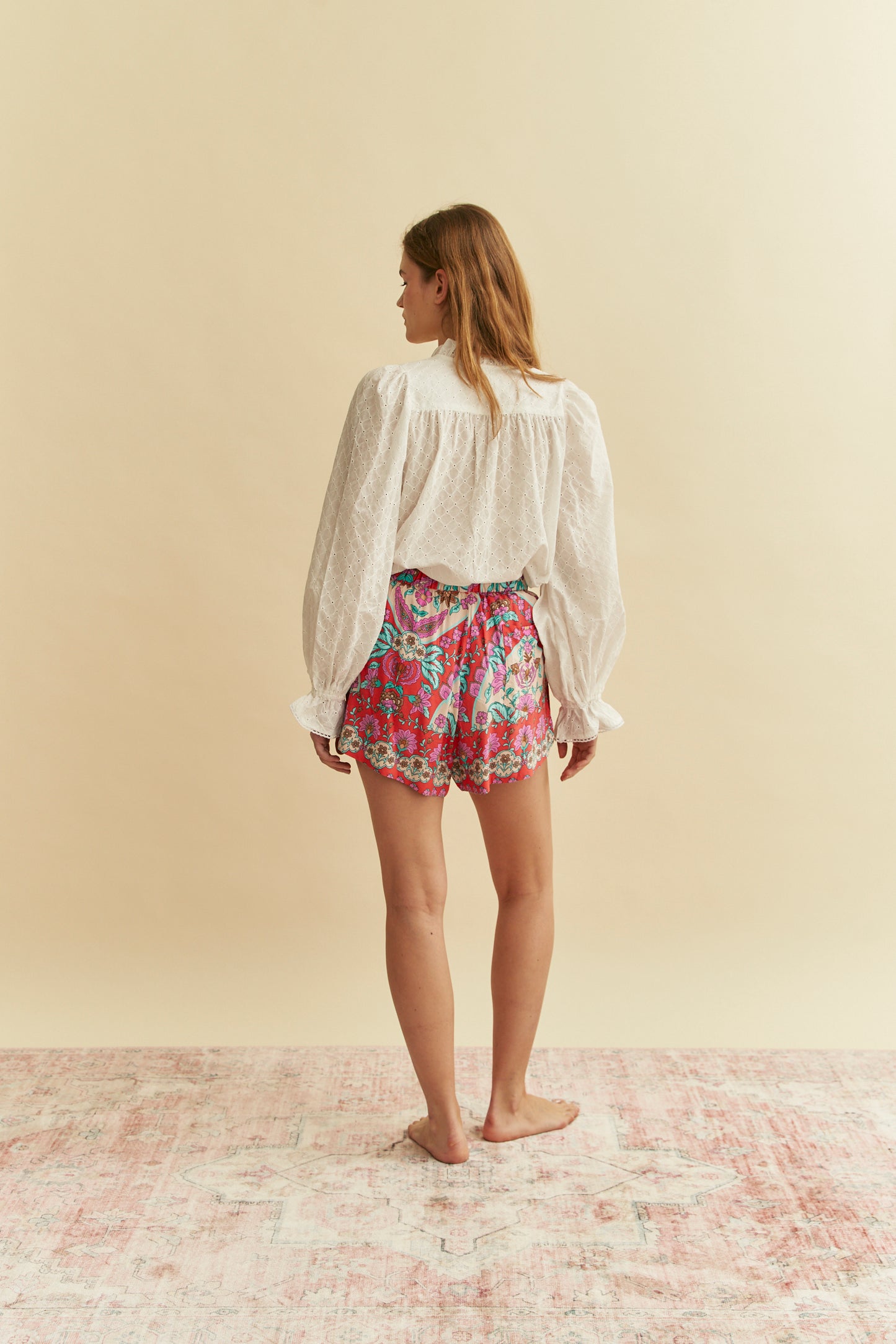 EMBROIDERED WHITE TATIANA BLOUSE