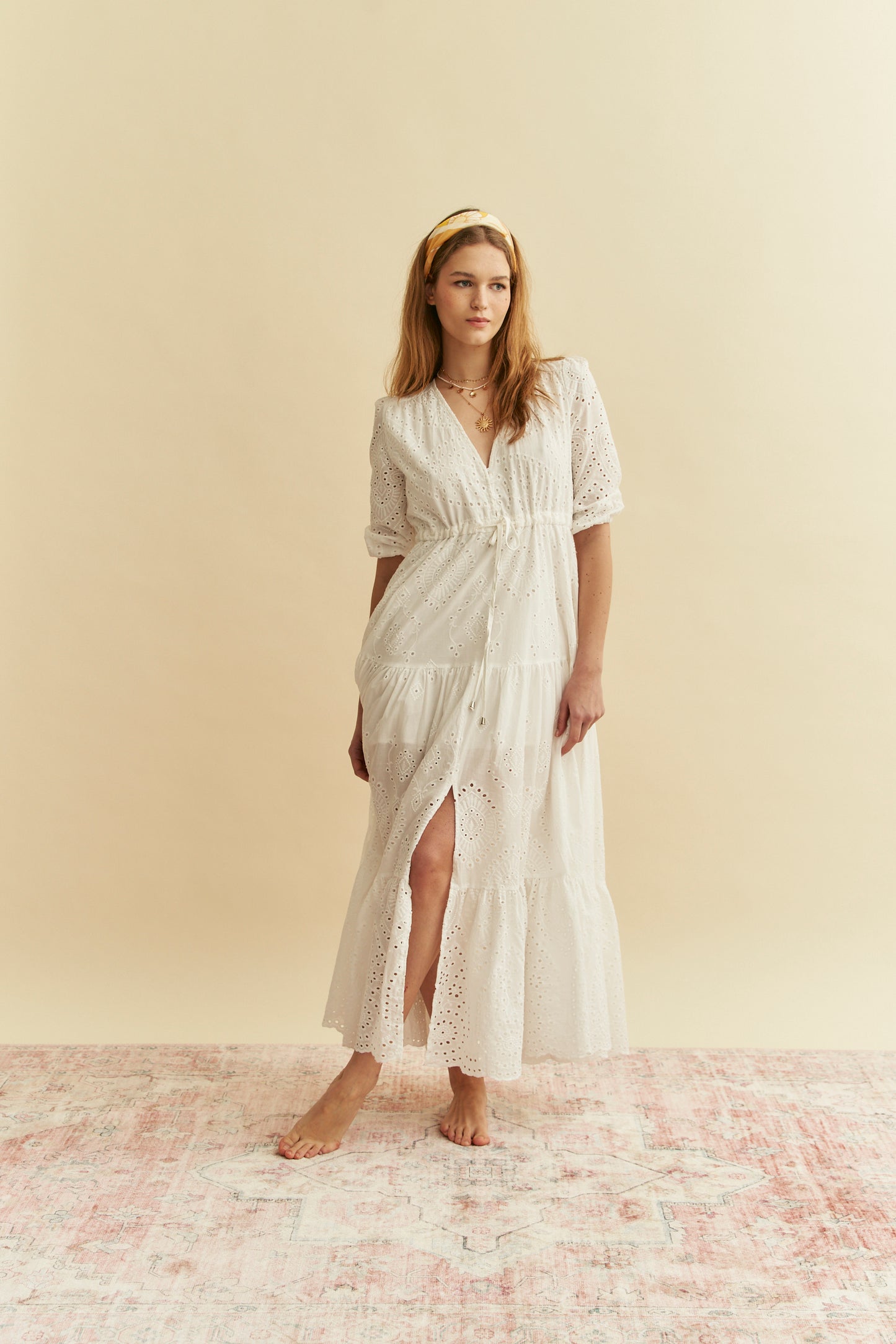 EMBROIDERED TESSA MAXI