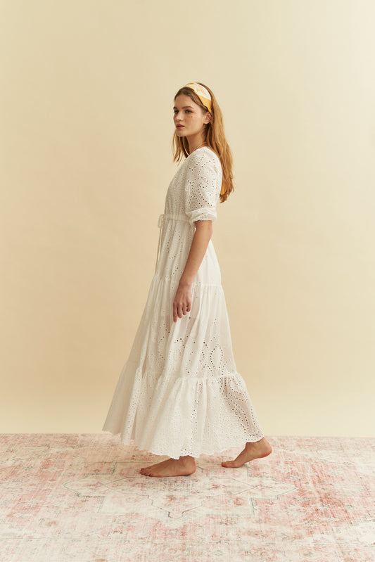 EMBROIDERED TESSA MAXI