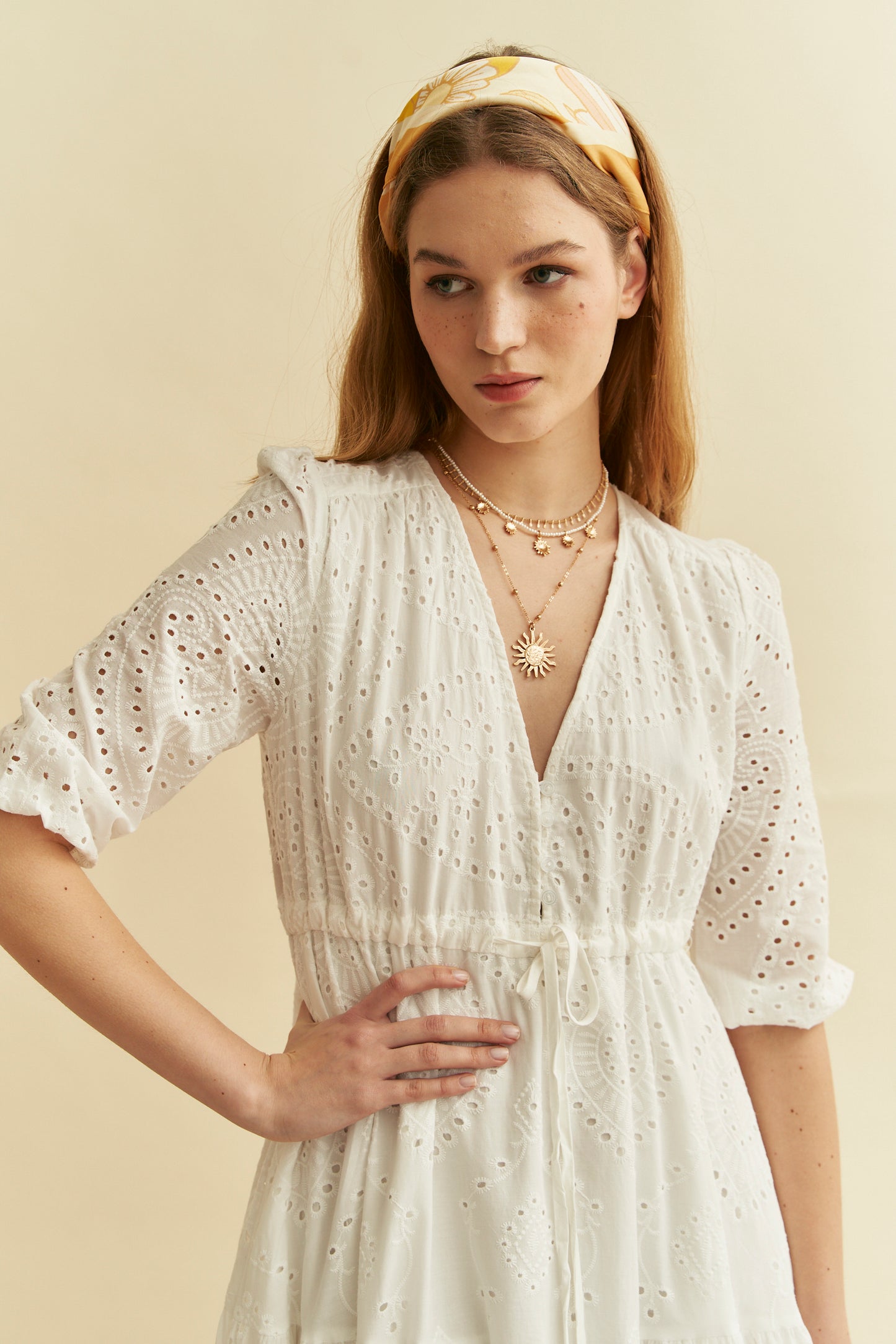 EMBROIDERED TESSA MAXI
