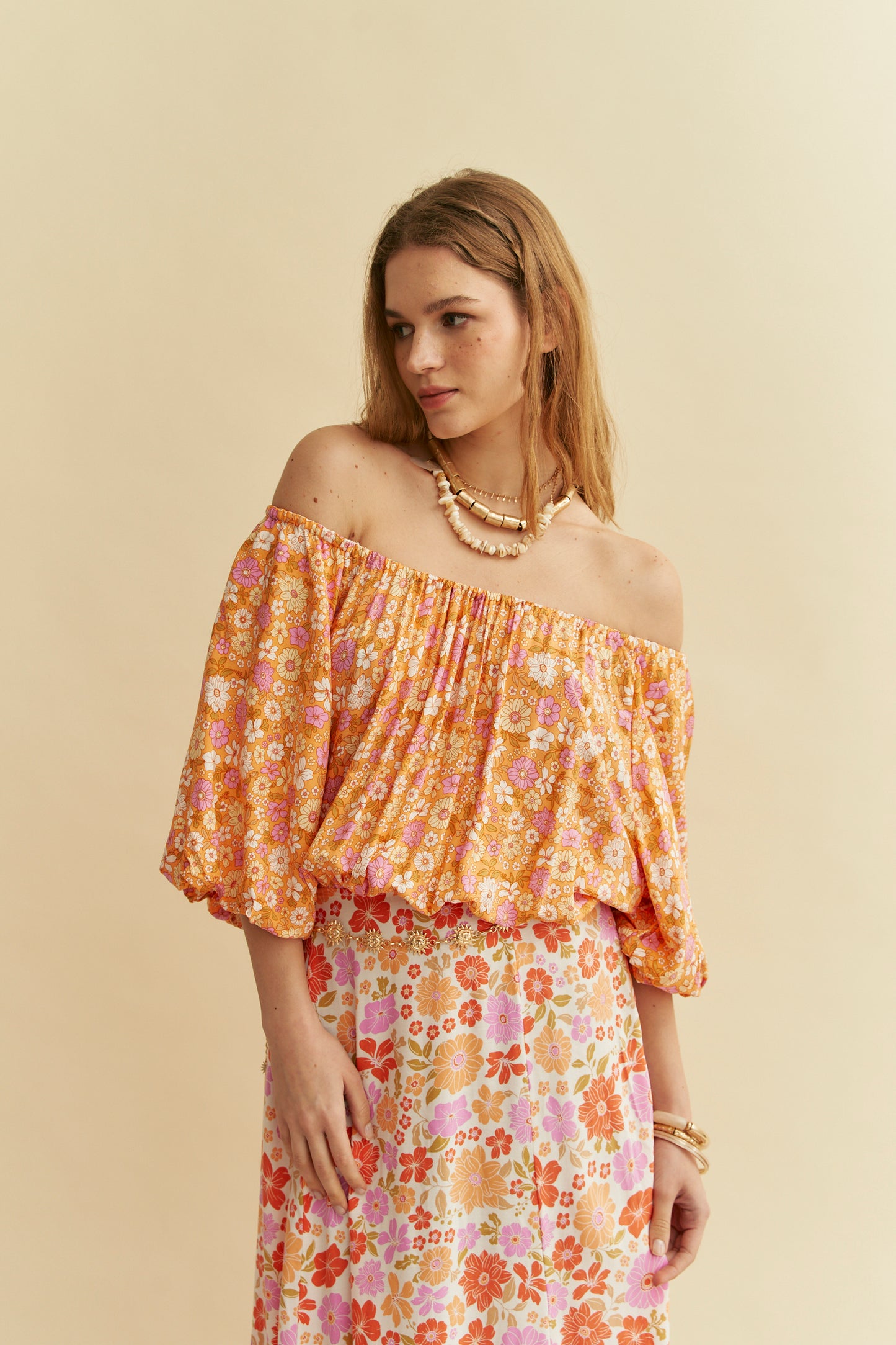CRYSTAL PRINT HALLIE MAXI DRESS