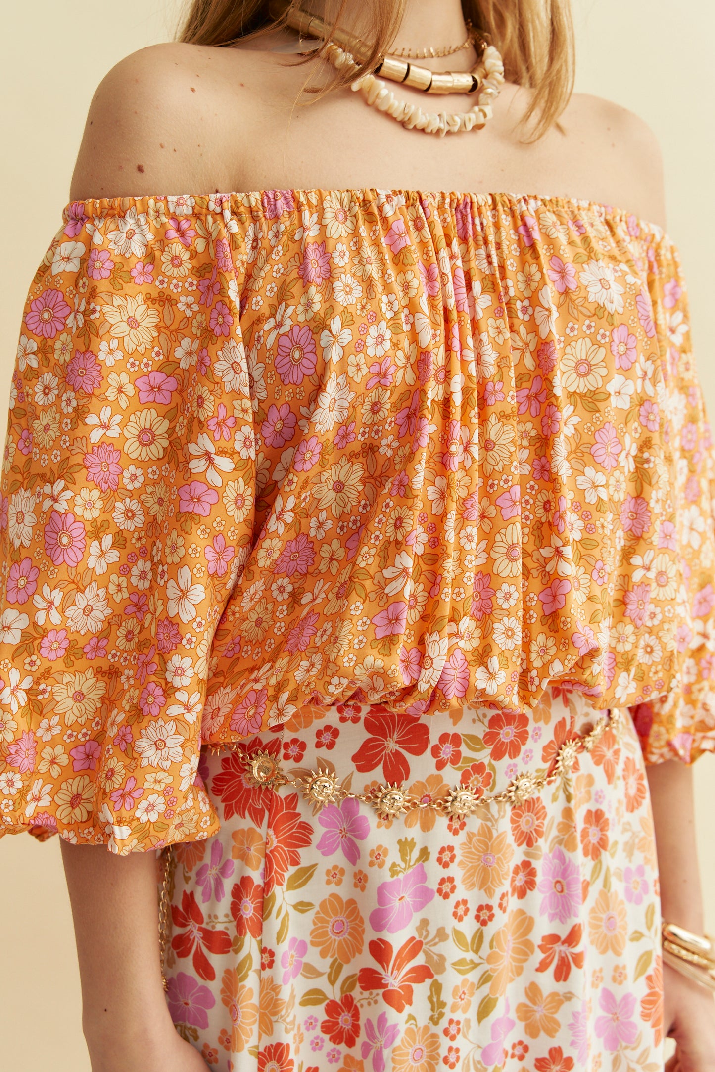 CRYSTAL PRINT HALLIE MAXI DRESS