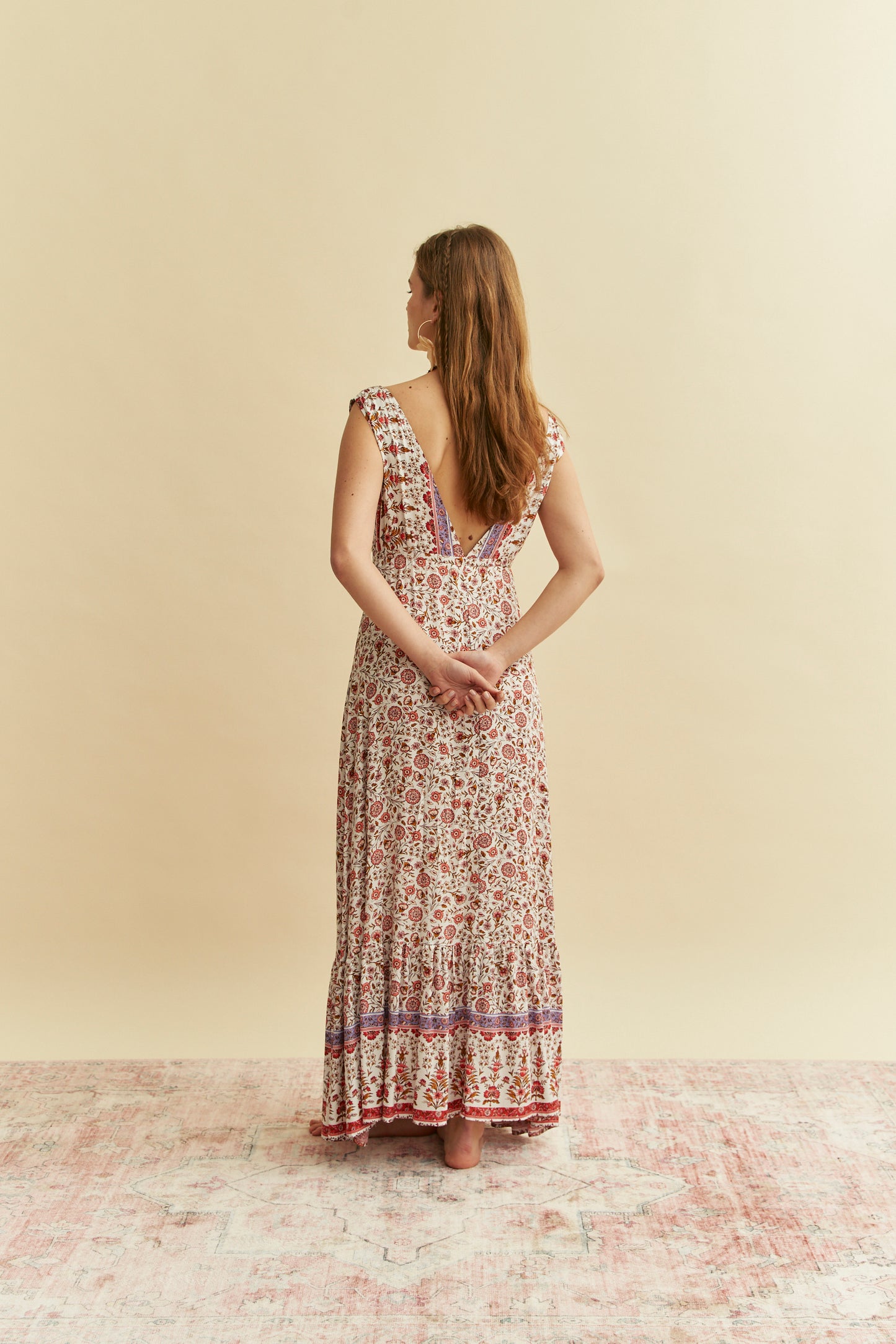 LOVE LETTERS PRINT ESMIE MAXI DRESS
