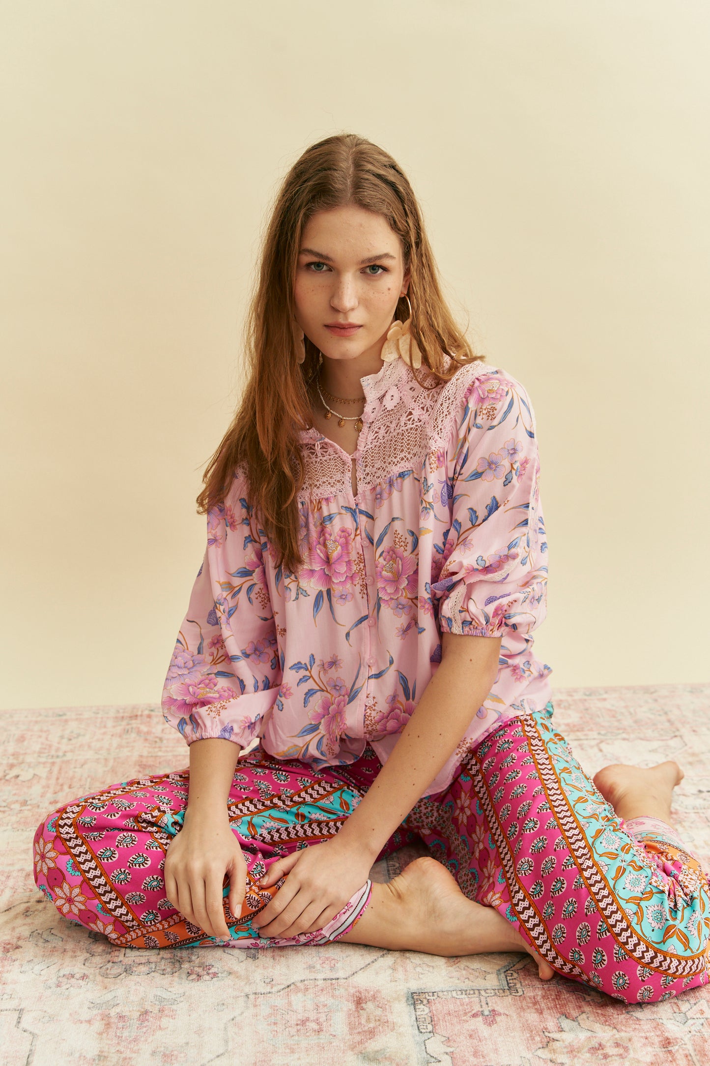 CEDELLA PRINT PANTS
