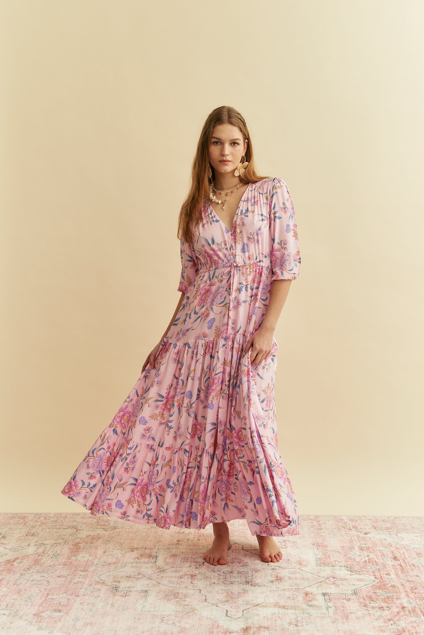 ENCHANTED BLOOMS PRINT TESSA MAXI