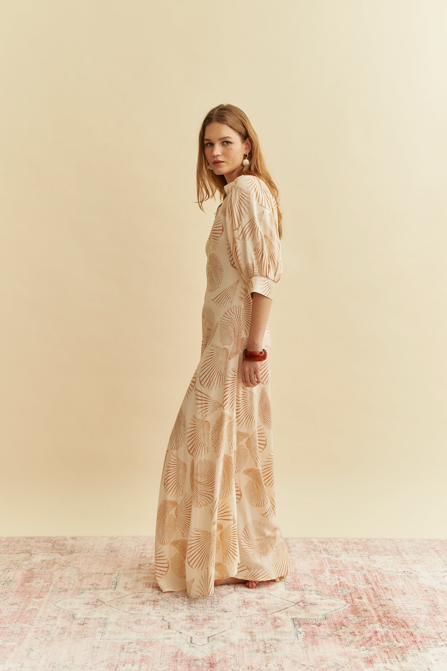 MOA MOANNA PRINT DELMAR MAXI DRESS