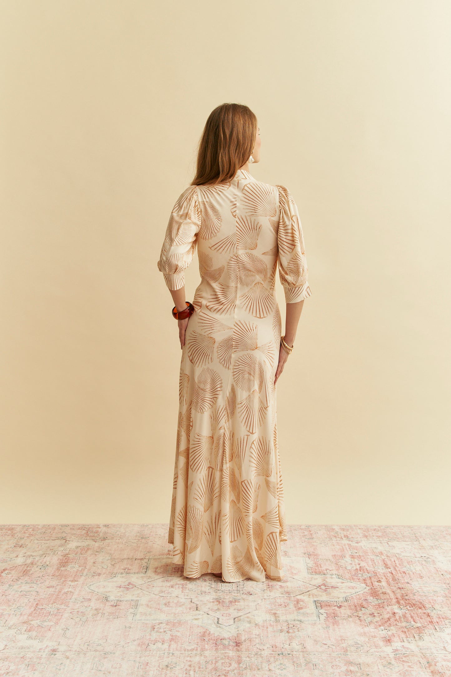 MOA MOANNA PRINT DELMAR MAXI DRESS