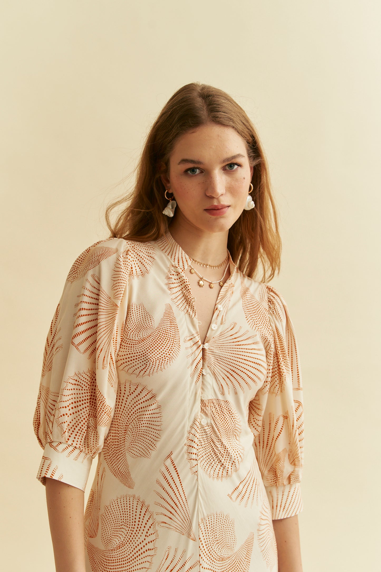 MOA MOANNA PRINT DELMAR MAXI DRESS