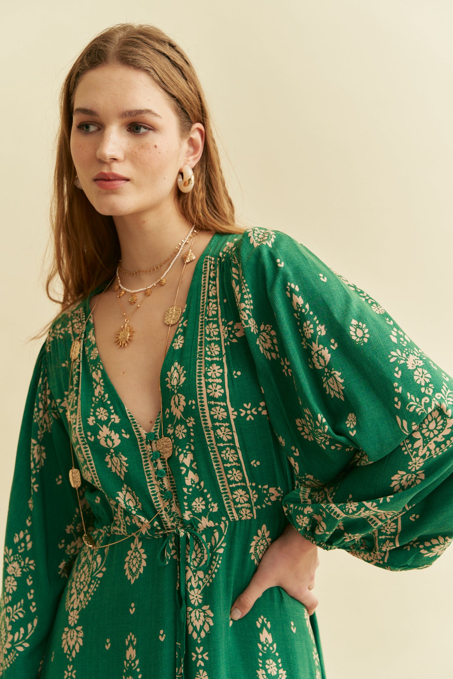 KIVA PRINT TERESA MAXI DRESS