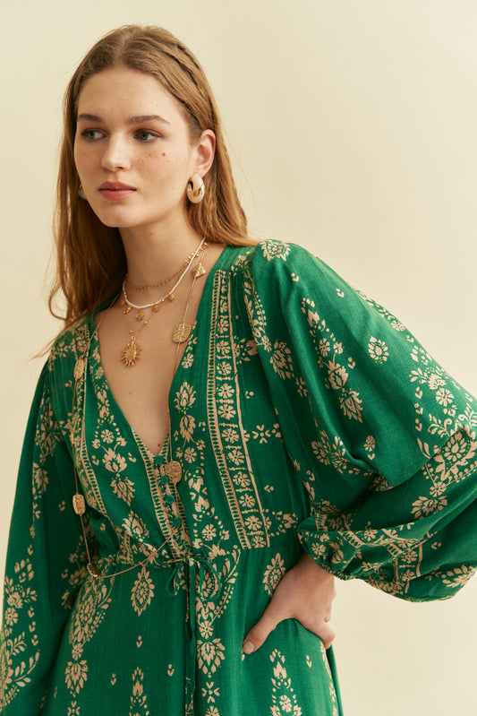KIVA PRINT TERESA MAXI DRESS