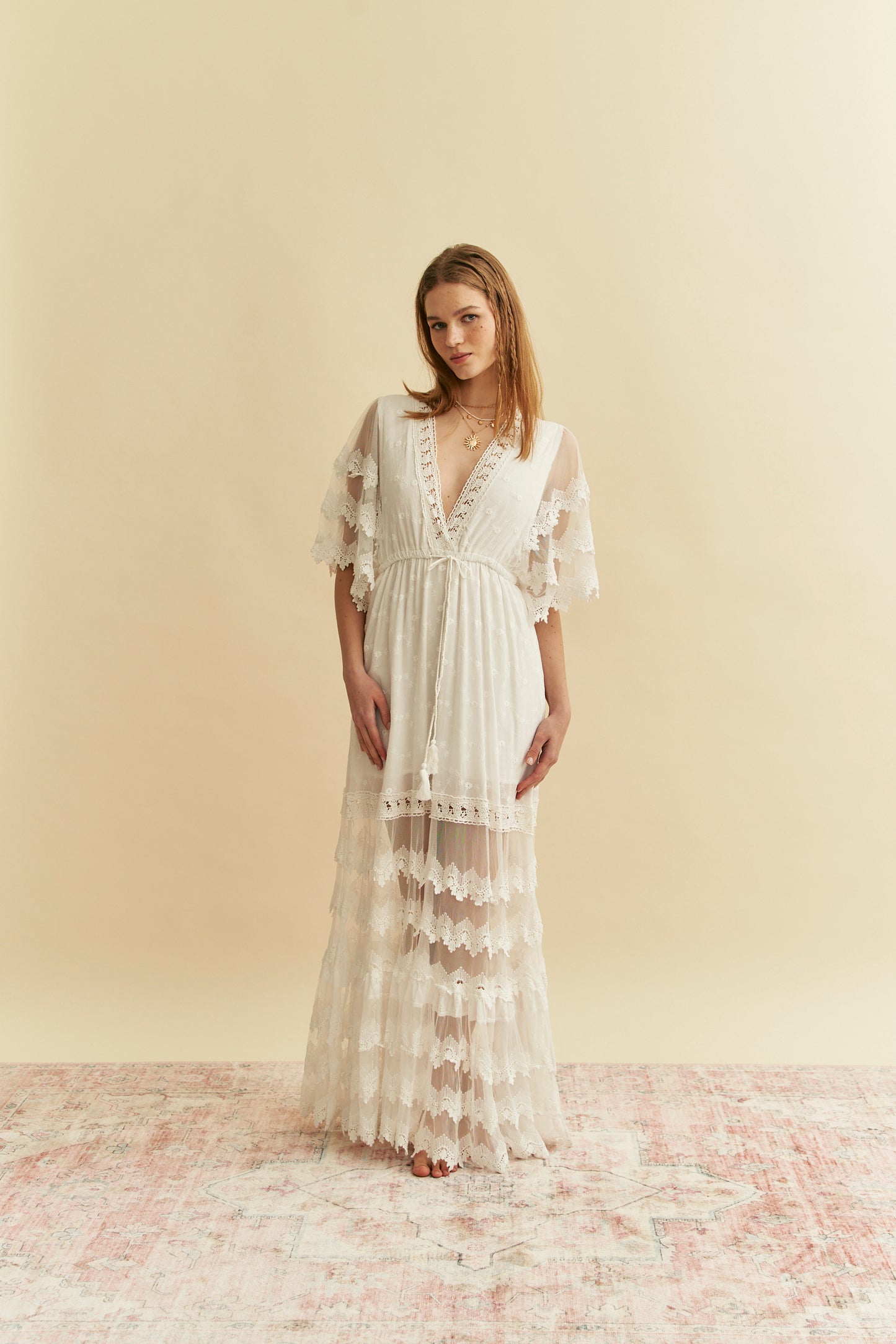 BUNGALOW WHITE MAXI DRESS