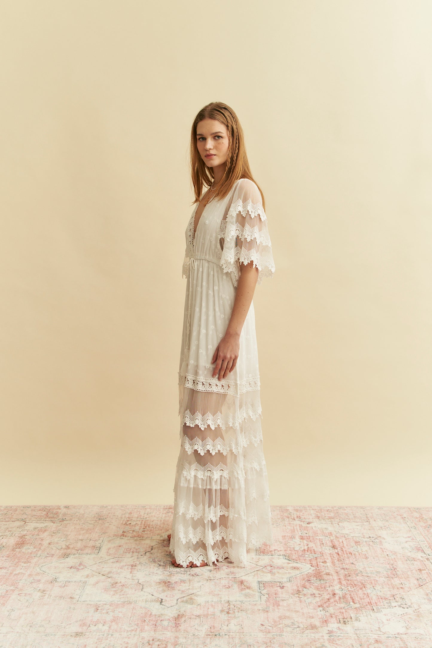 BUNGALOW WHITE MAXI DRESS