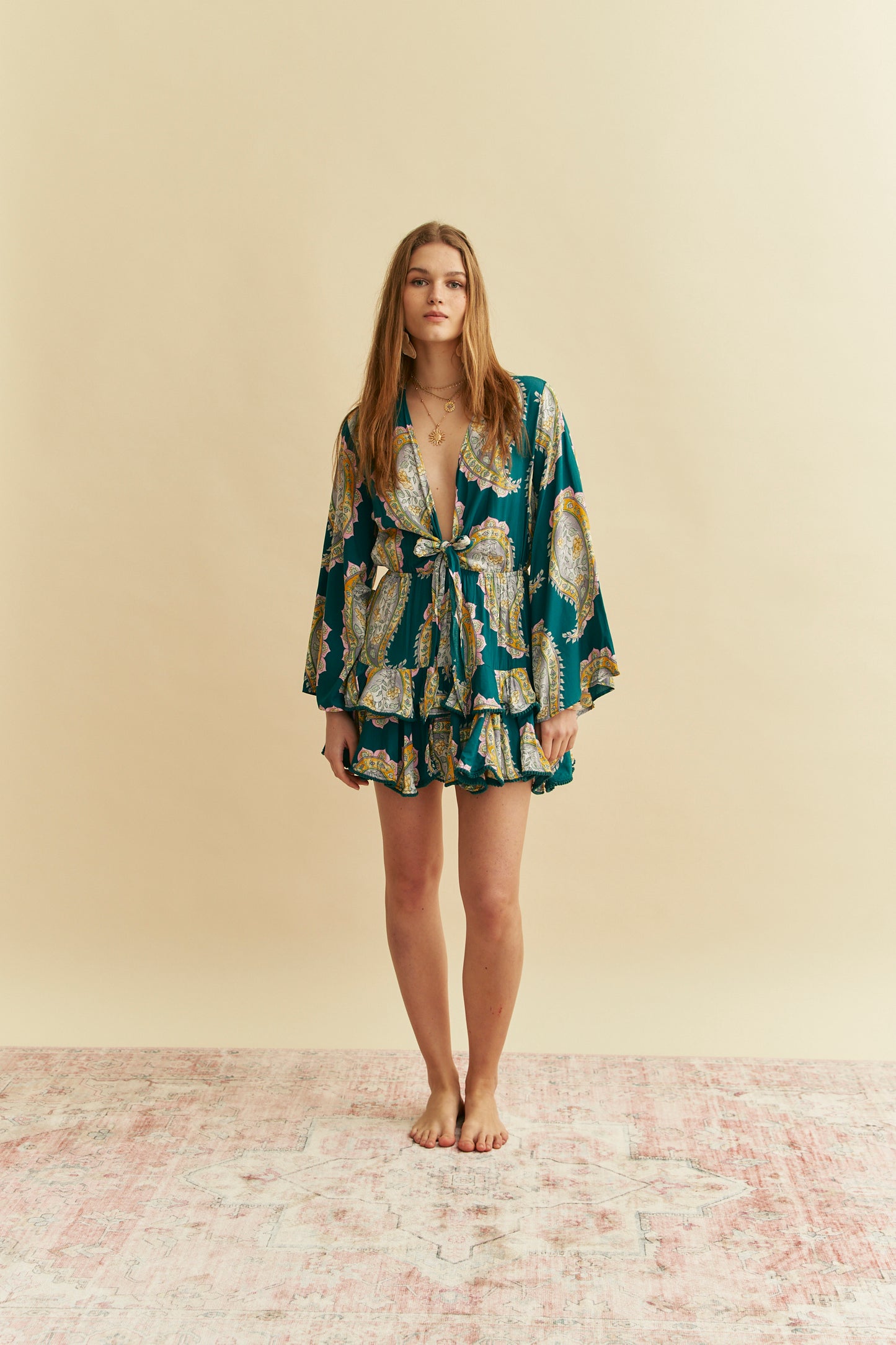 MAHALA PRINT FLORIN MINI DRES