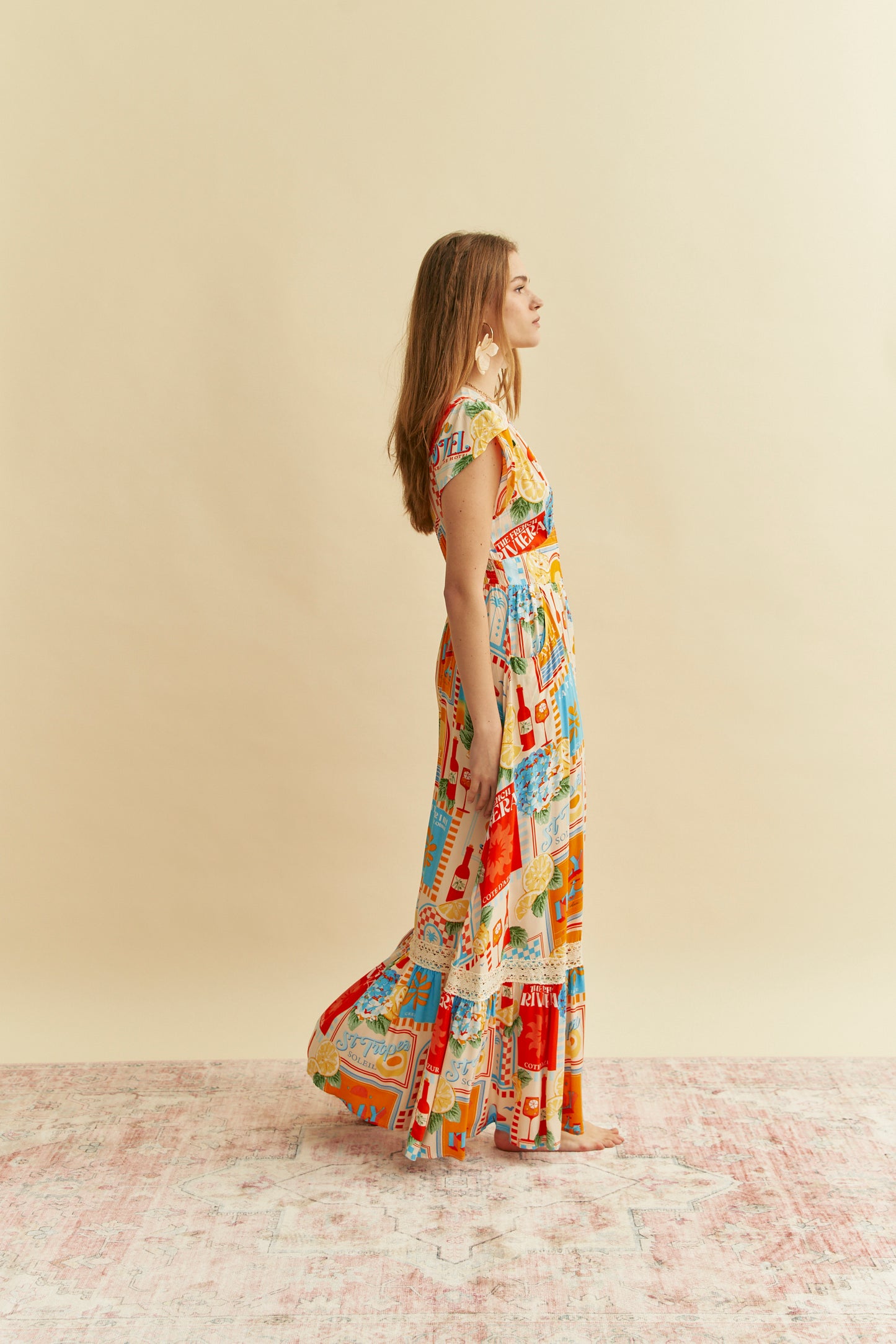 SUN LOUNGER PRINT TABITHA MAXI DRESS