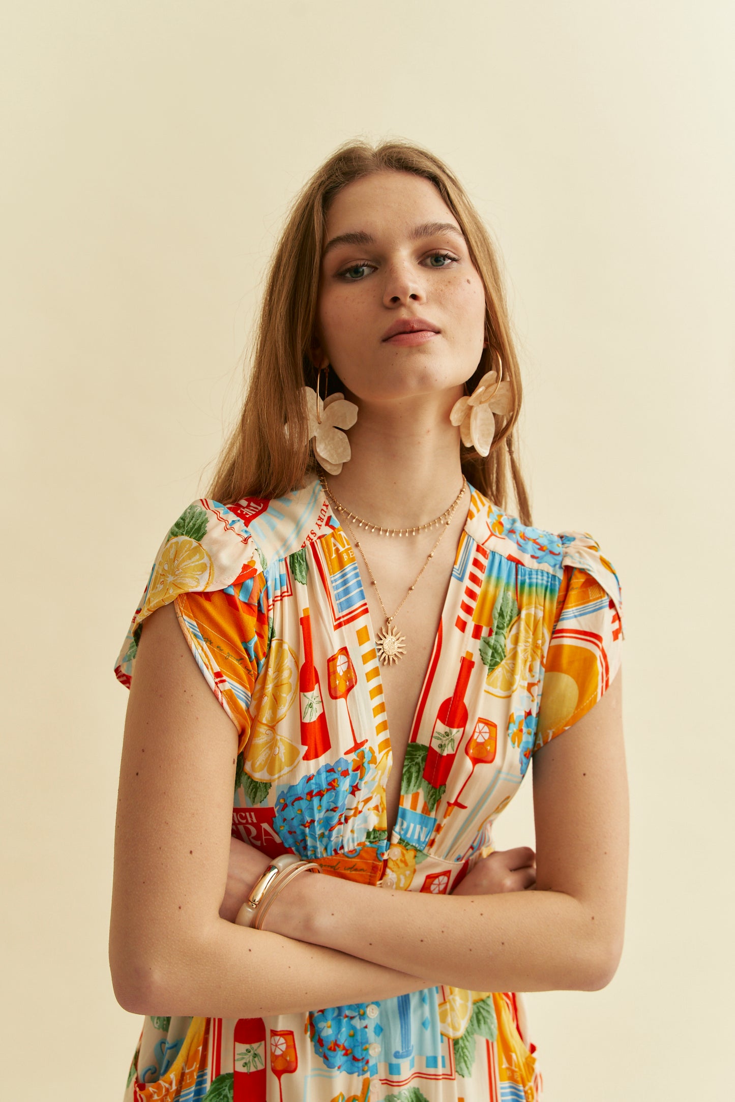 SUN LOUNGER PRINT TABITHA MAXI DRESS