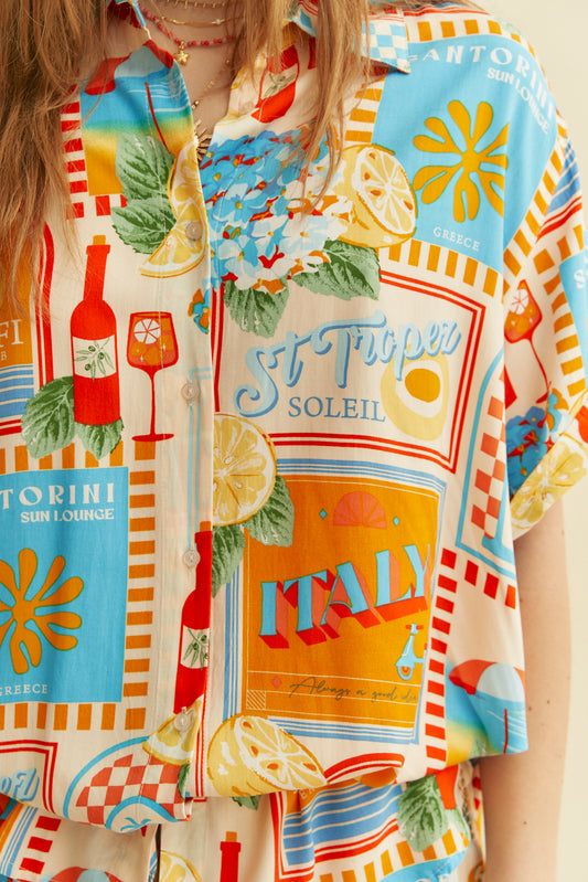 SUN LOUNGER PRINT LOLA SHIRT