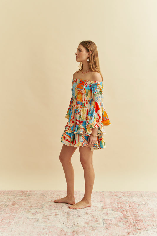SUN LOUNGER PRINT PRIMROSE MINI
