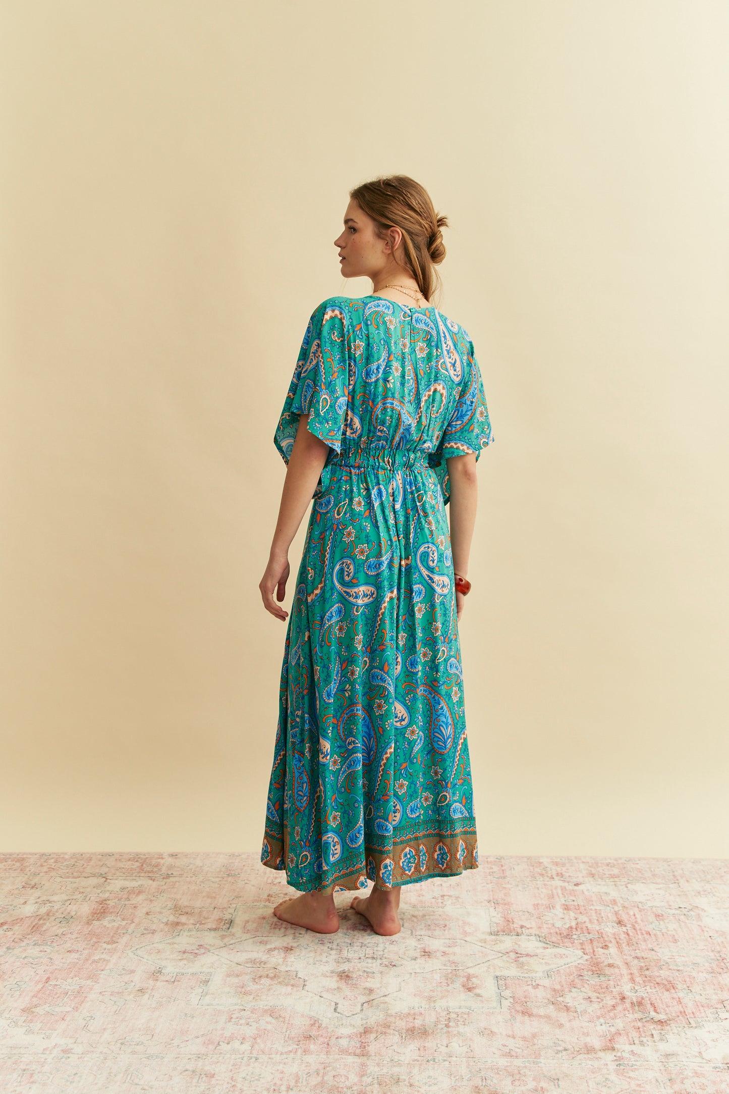 RUMOURS PRINT FIELDS MAXI DRESS