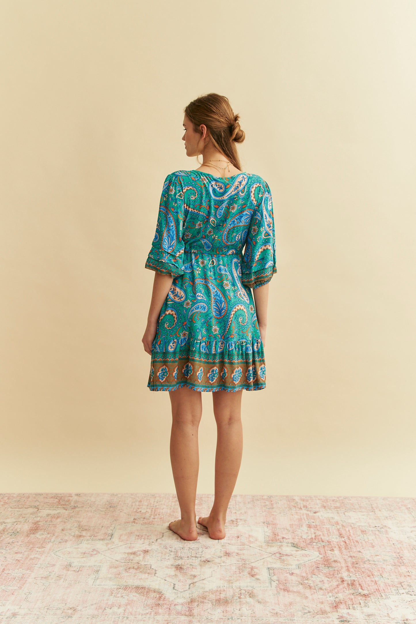 RUMOURS PRINT FAITH MINI DRESS