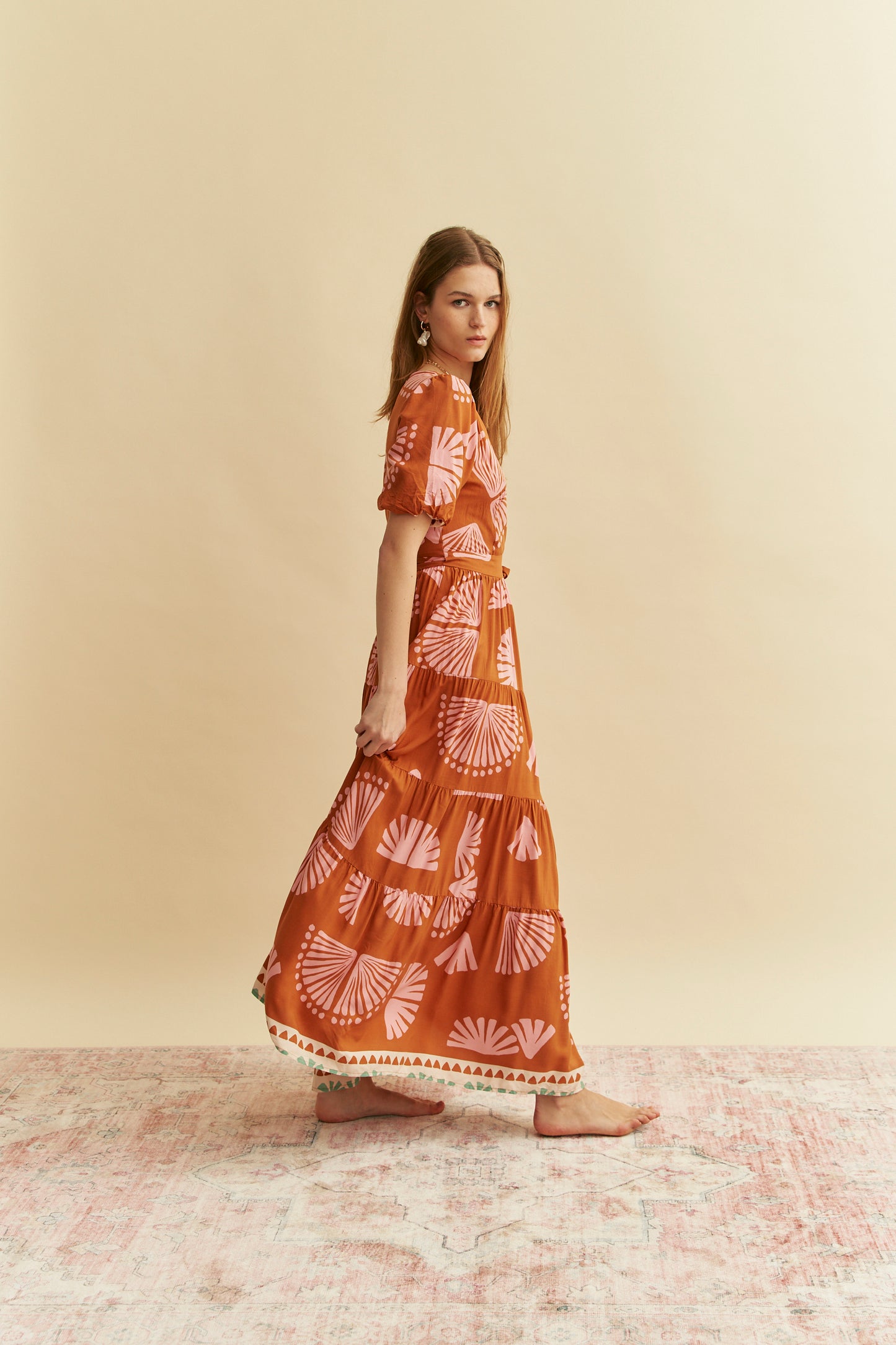 SUGA PRINT MADDI WRAP DRESS