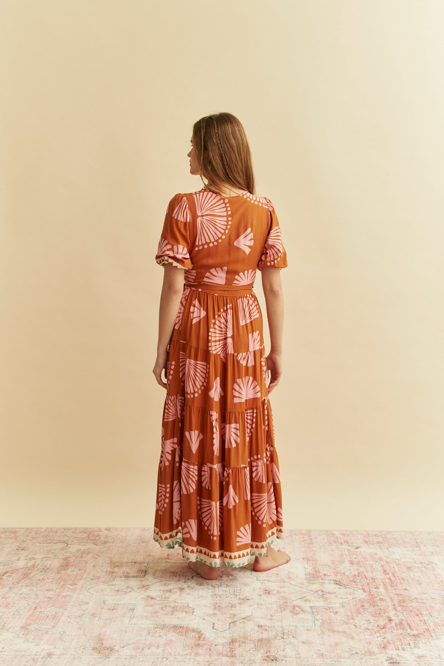 SUGA PRINT MADDI WRAP DRESS