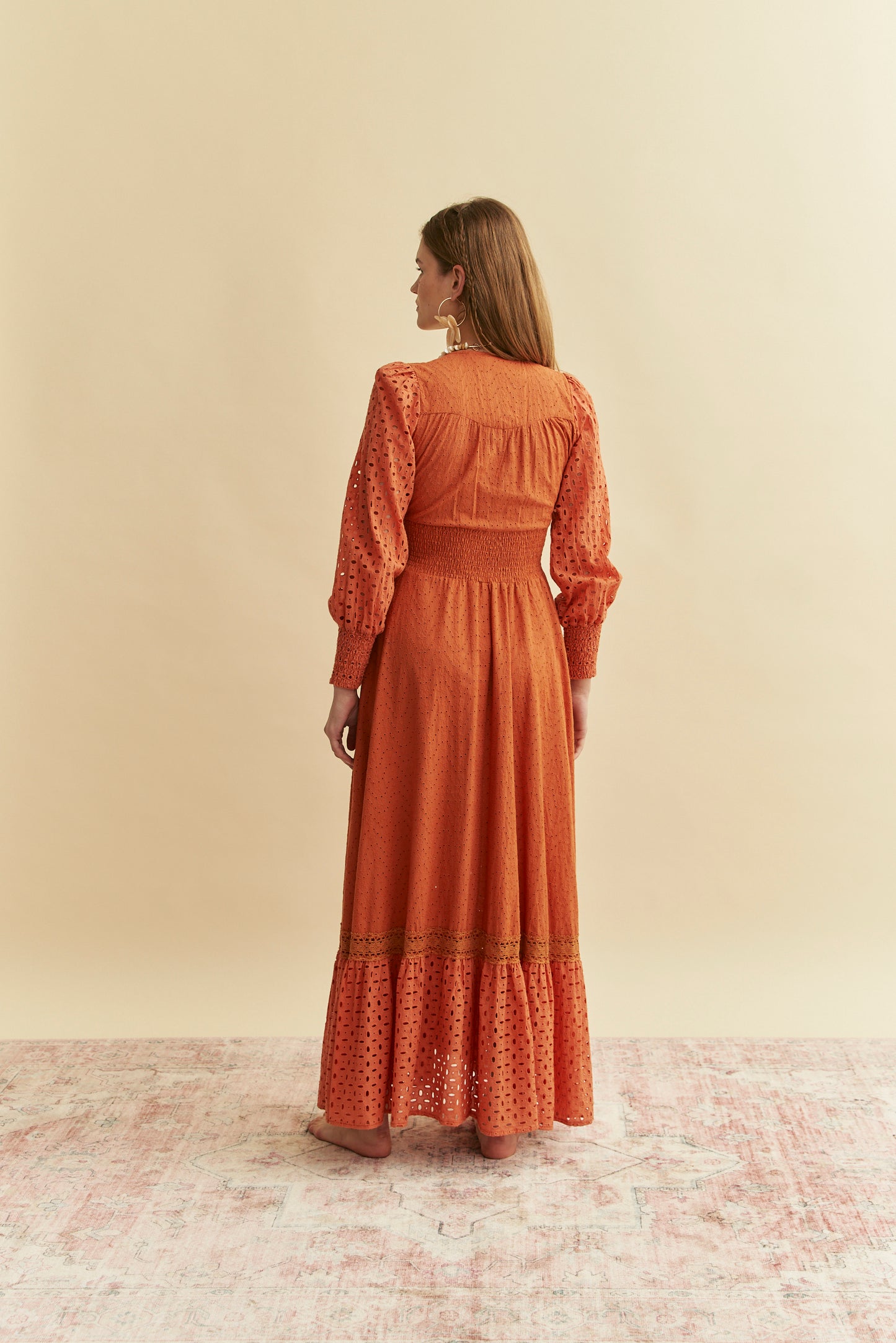 TANGERINE GLOW SABRINA MAXI