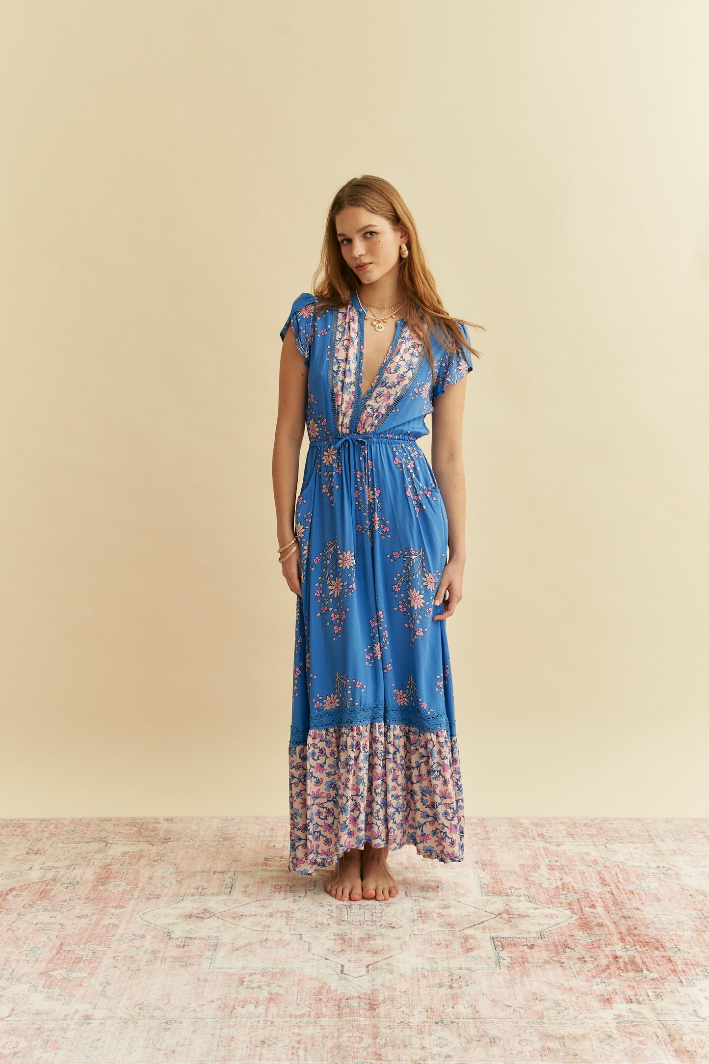 HAILEE PRINT MIKA MAXI DRESS