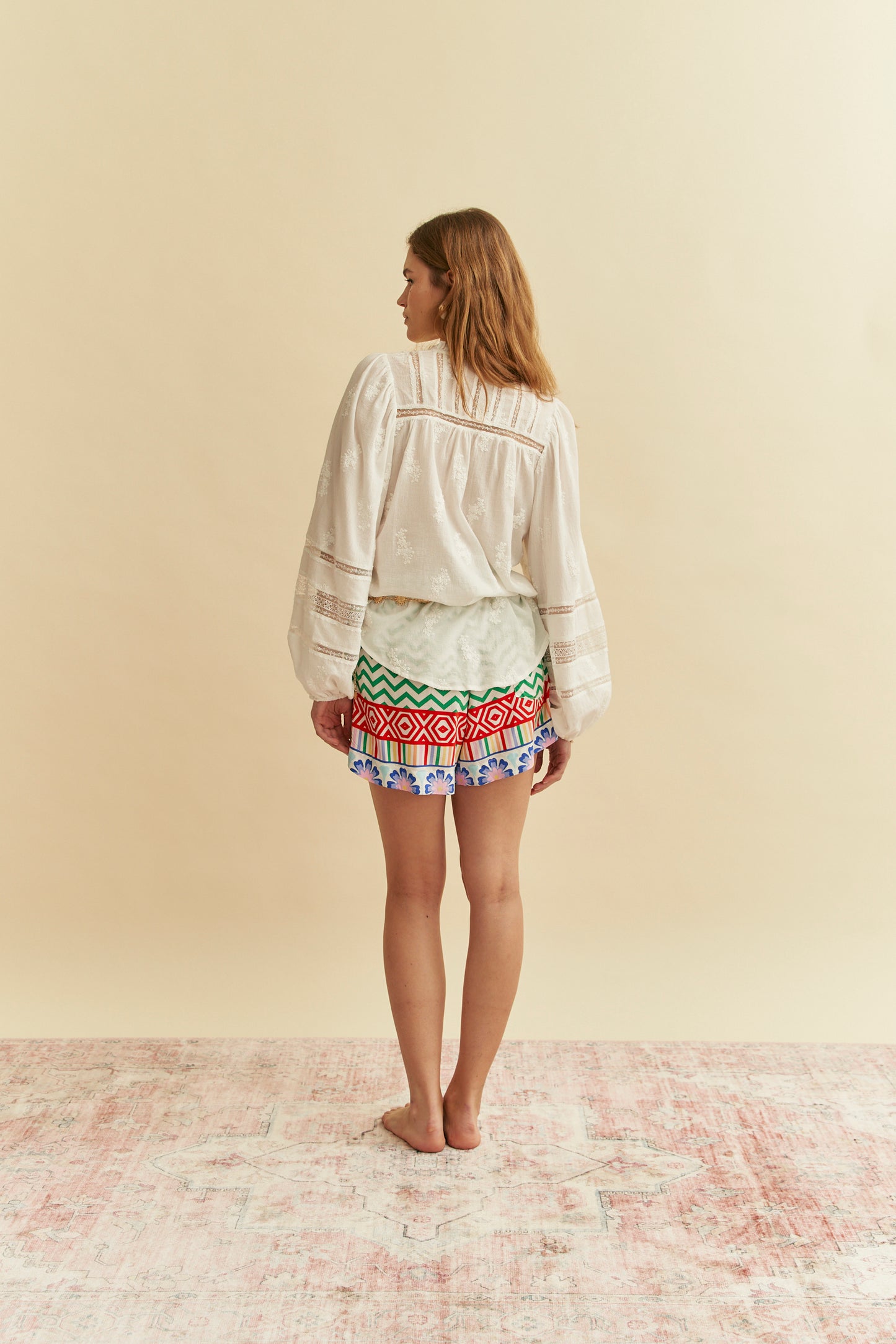 EMBROIDERED WHITE CLARA BLOUSE