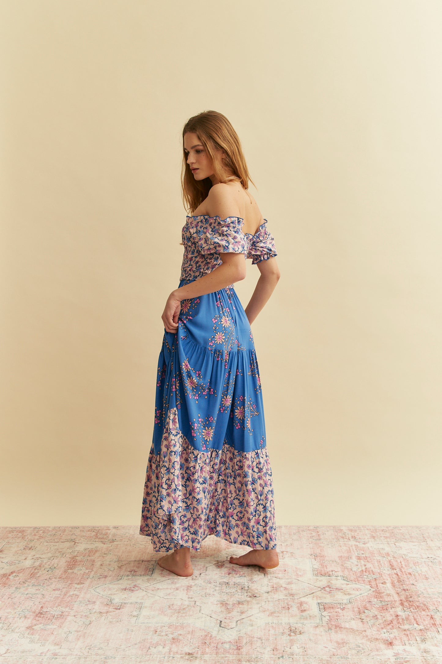 HAILEE PRINT CLAUDETTE MAXI