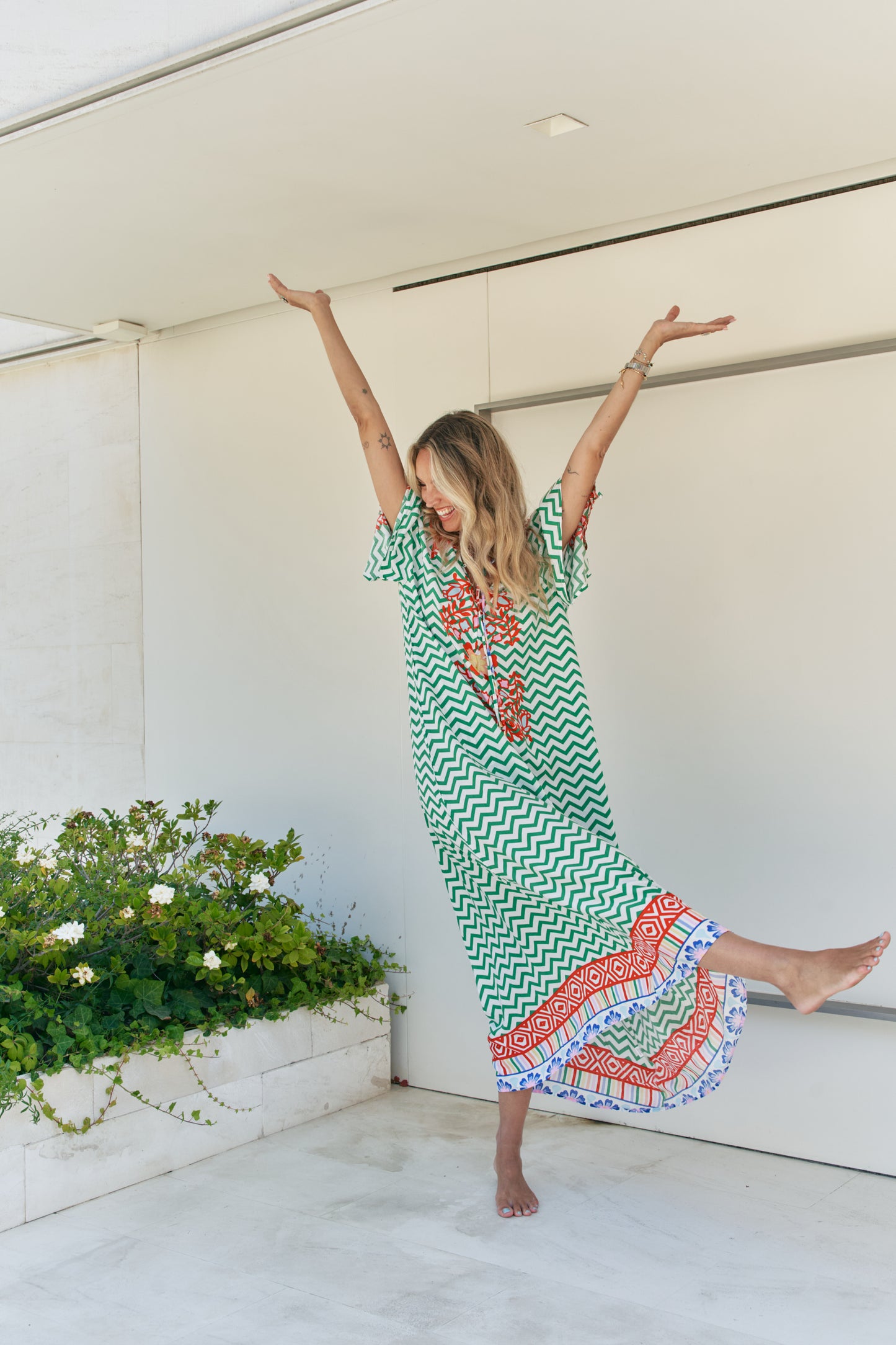 ZIGGY ZA PRINT BREE MAXI DRESS