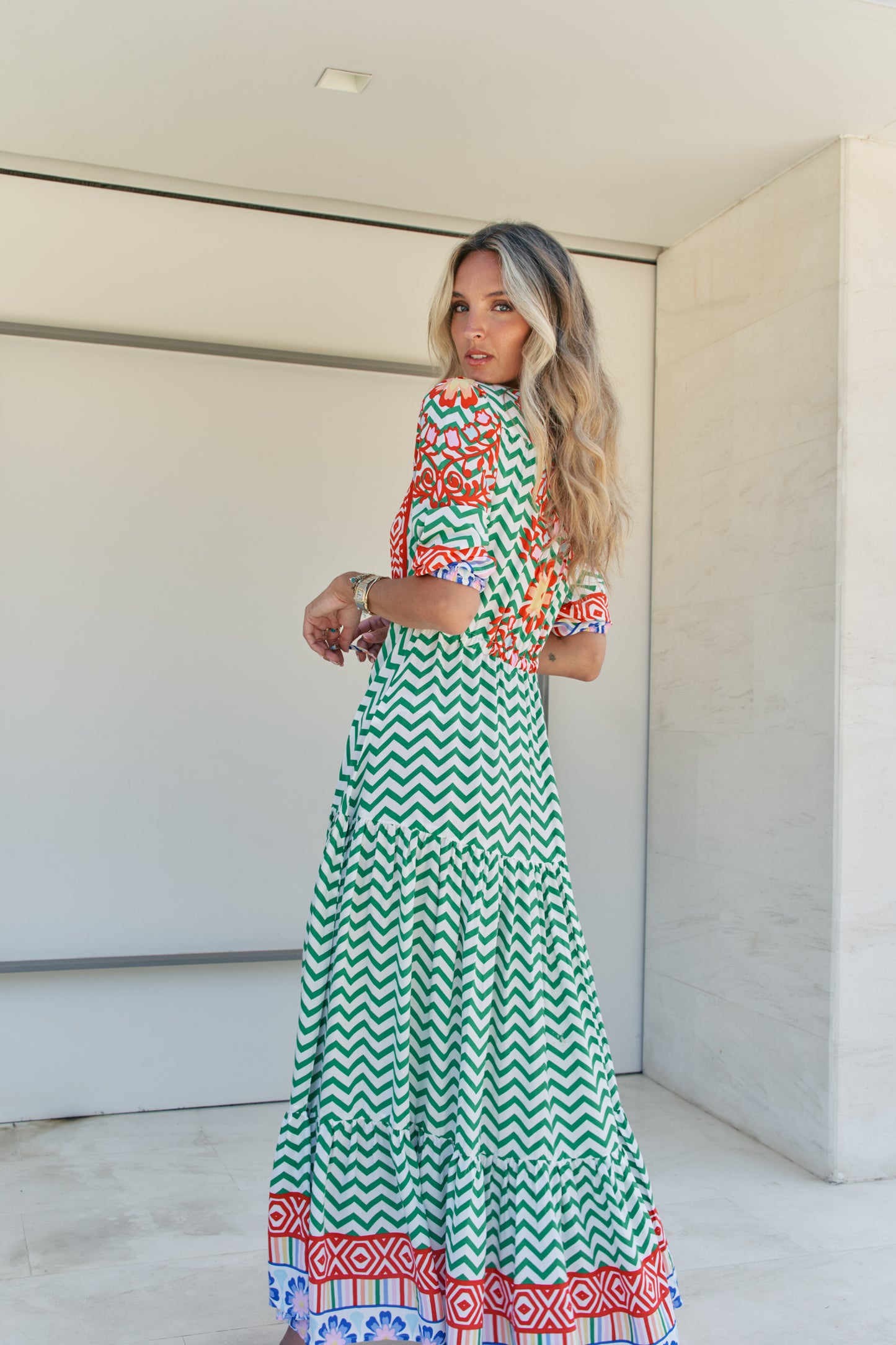 ZIGGY ZA PRINT TESSA MAXI DRESS