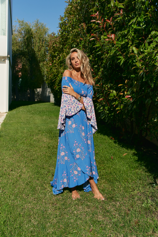 HAILEE PRINT TOP AND SKIRT SET