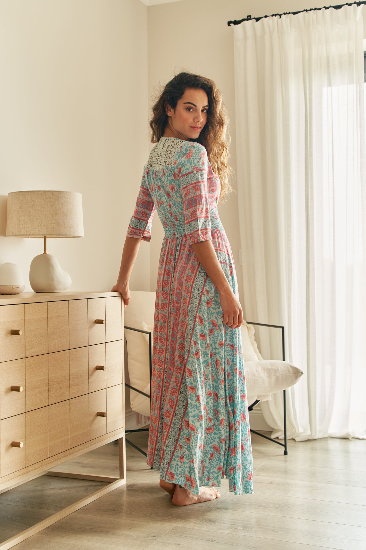 MALIBU PRINT INDIANA MAXI DRESS