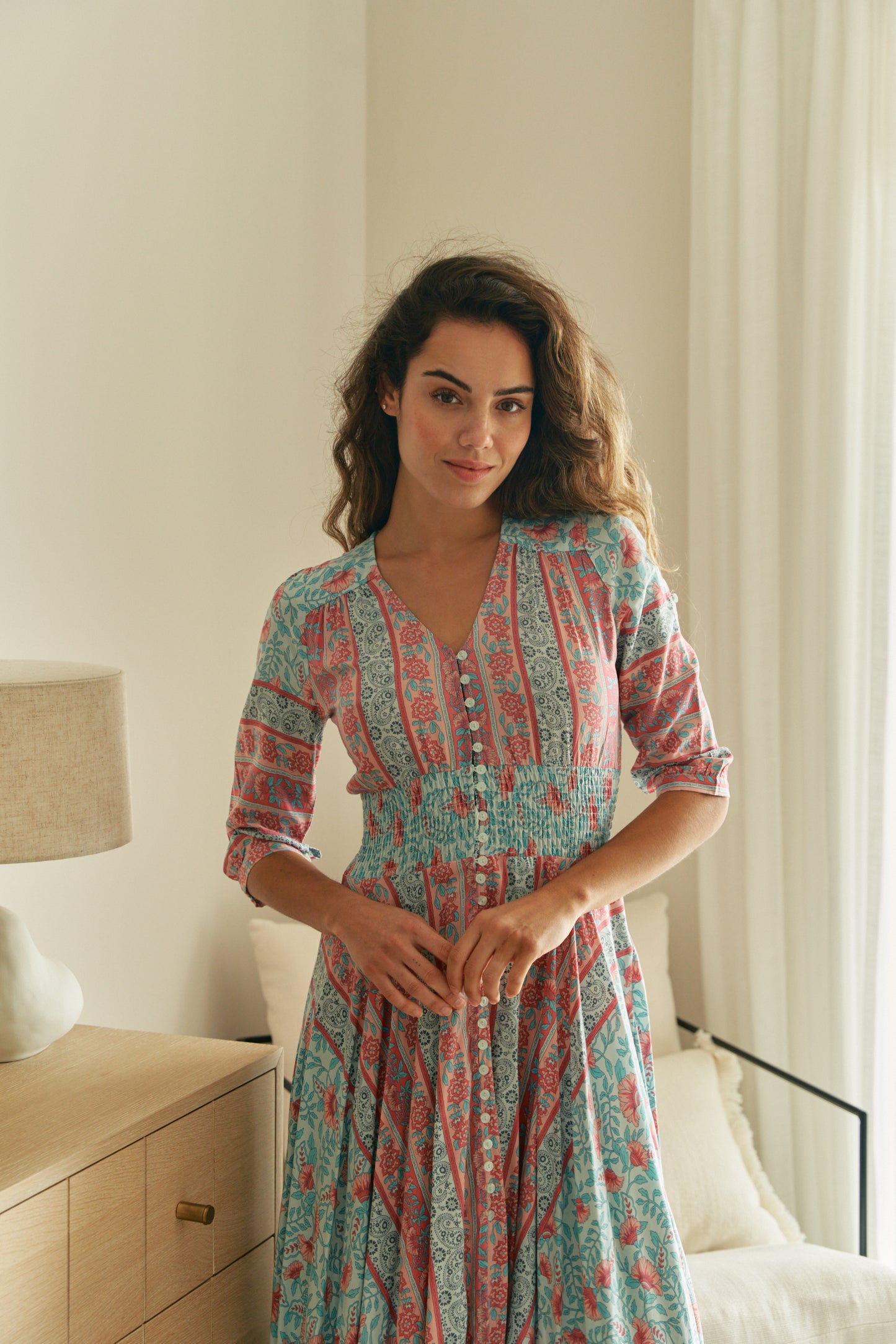 MALIBU PRINT INDIANA MAXI DRESS