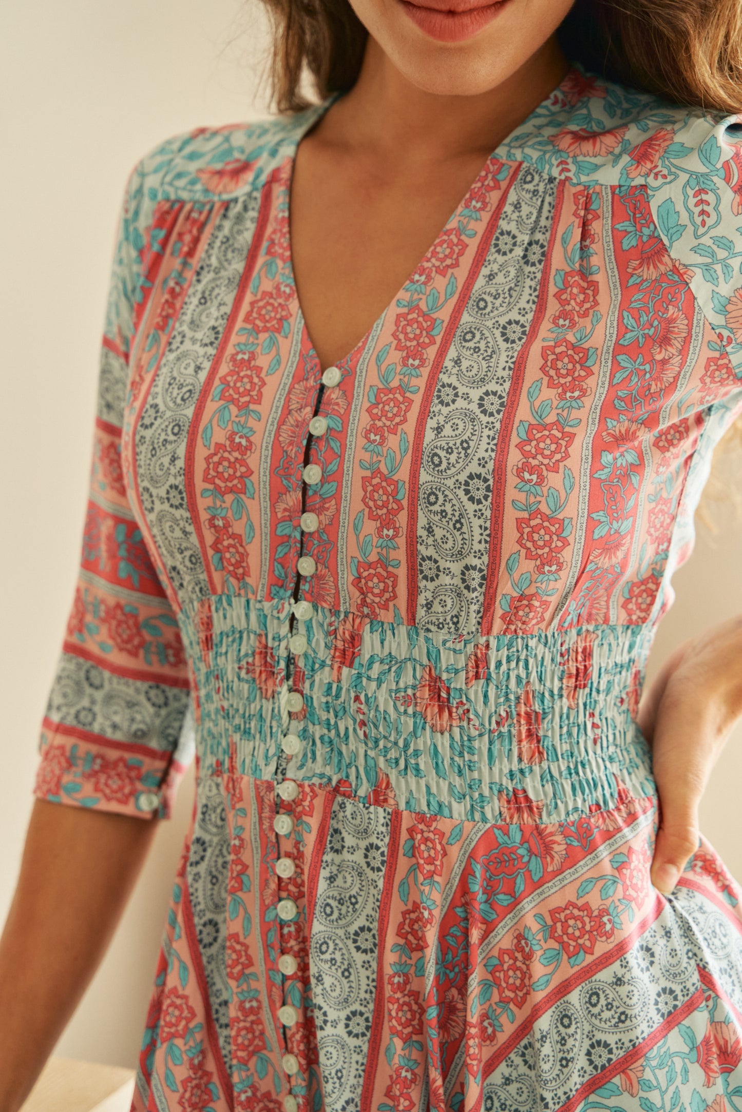 MALIBU PRINT INDIANA MAXI DRESS