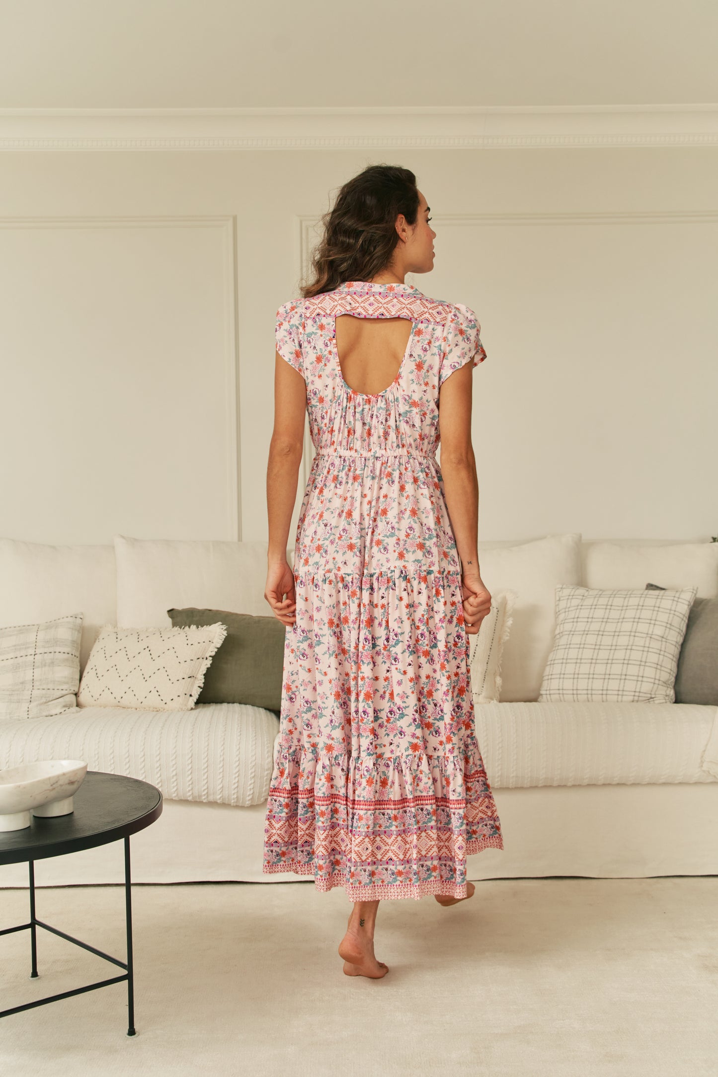 NADIRA PRINT CLARKE DRESS