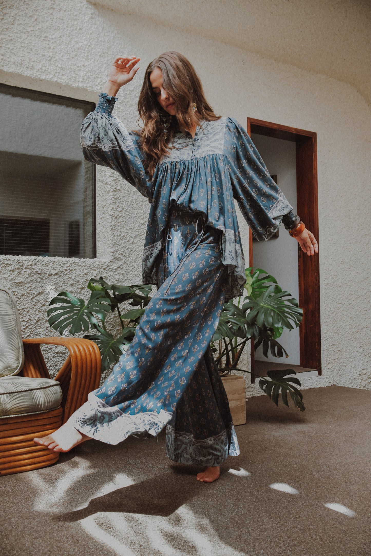 NICO PRINT OPAL PANTS